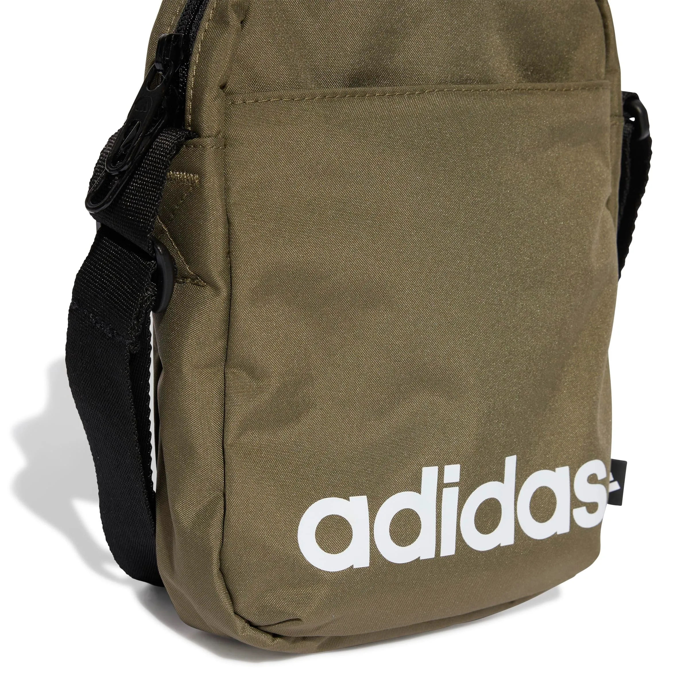adidas Linear Organizer Waist Pack, Olive Strata/Black/White, One Size - immagine 6