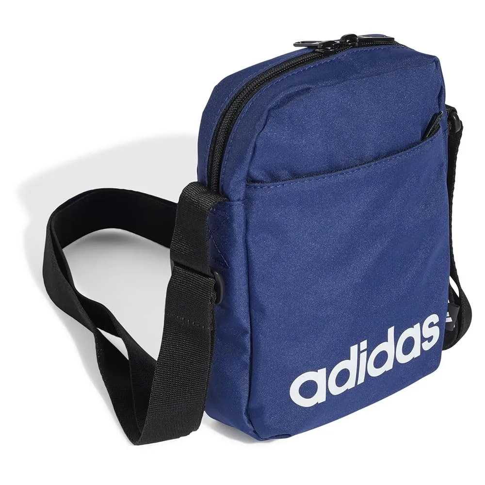 adidas Linear Organizer Waist Pack, Dark Blue/White, One Size - immagine 4