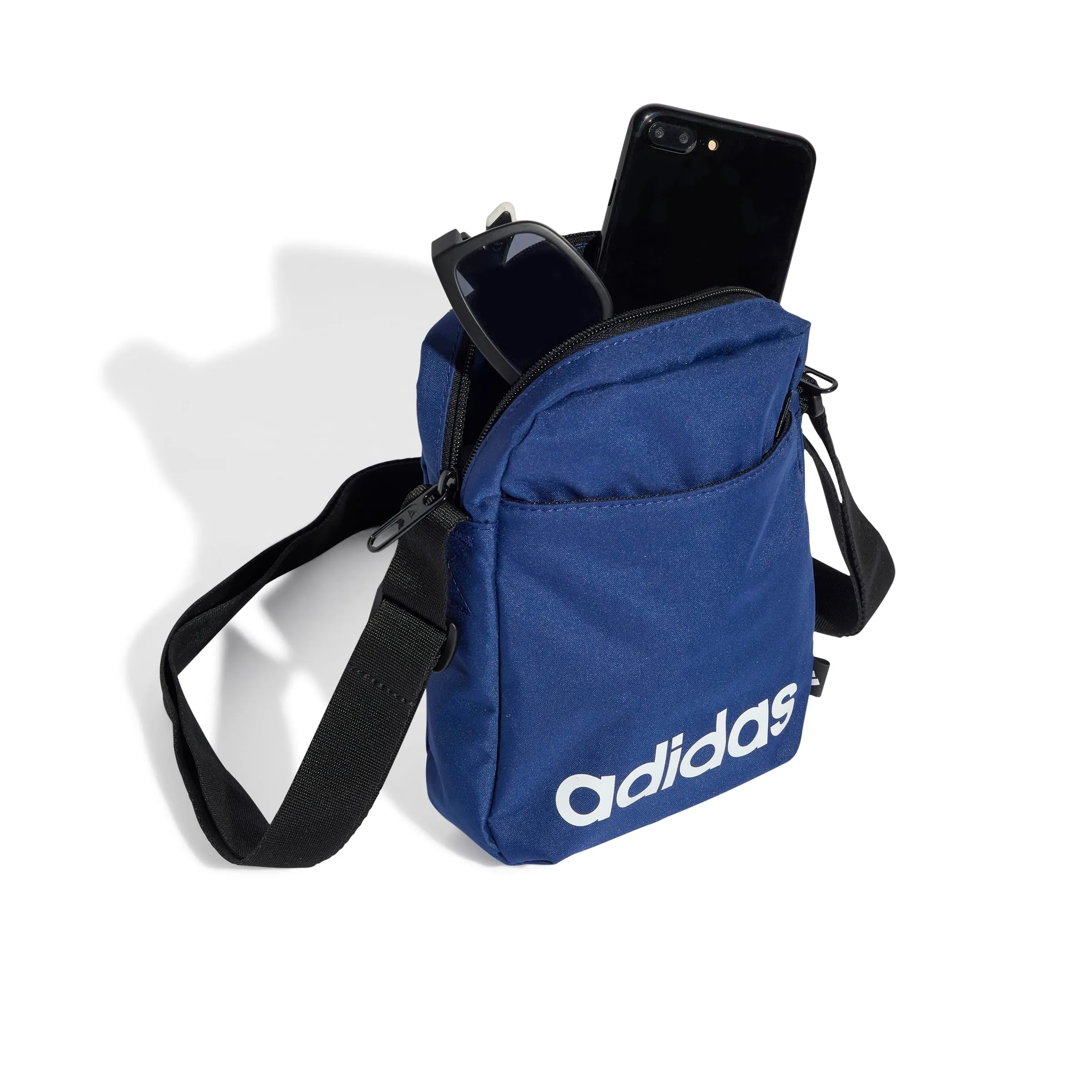 adidas Linear Organizer Waist Pack, Dark Blue/White, One Size - immagine 6