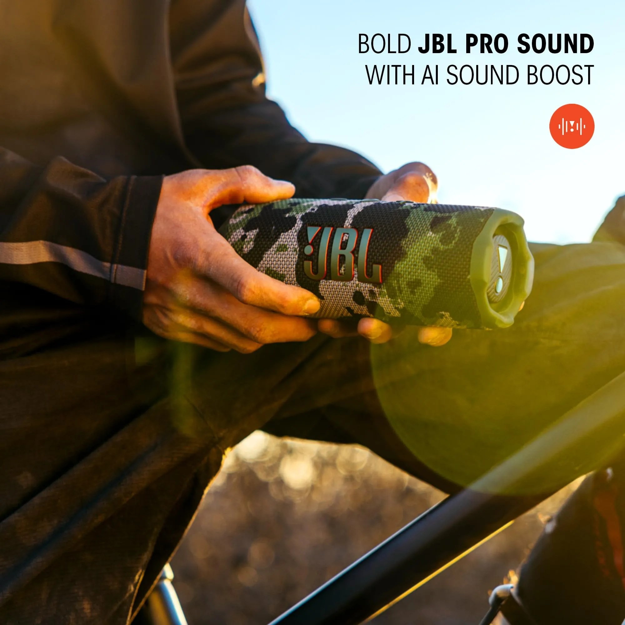 JBL Flip 7 Altoparlante Bluetooth Portatile Impermeabile, Mimetico - immagine 2