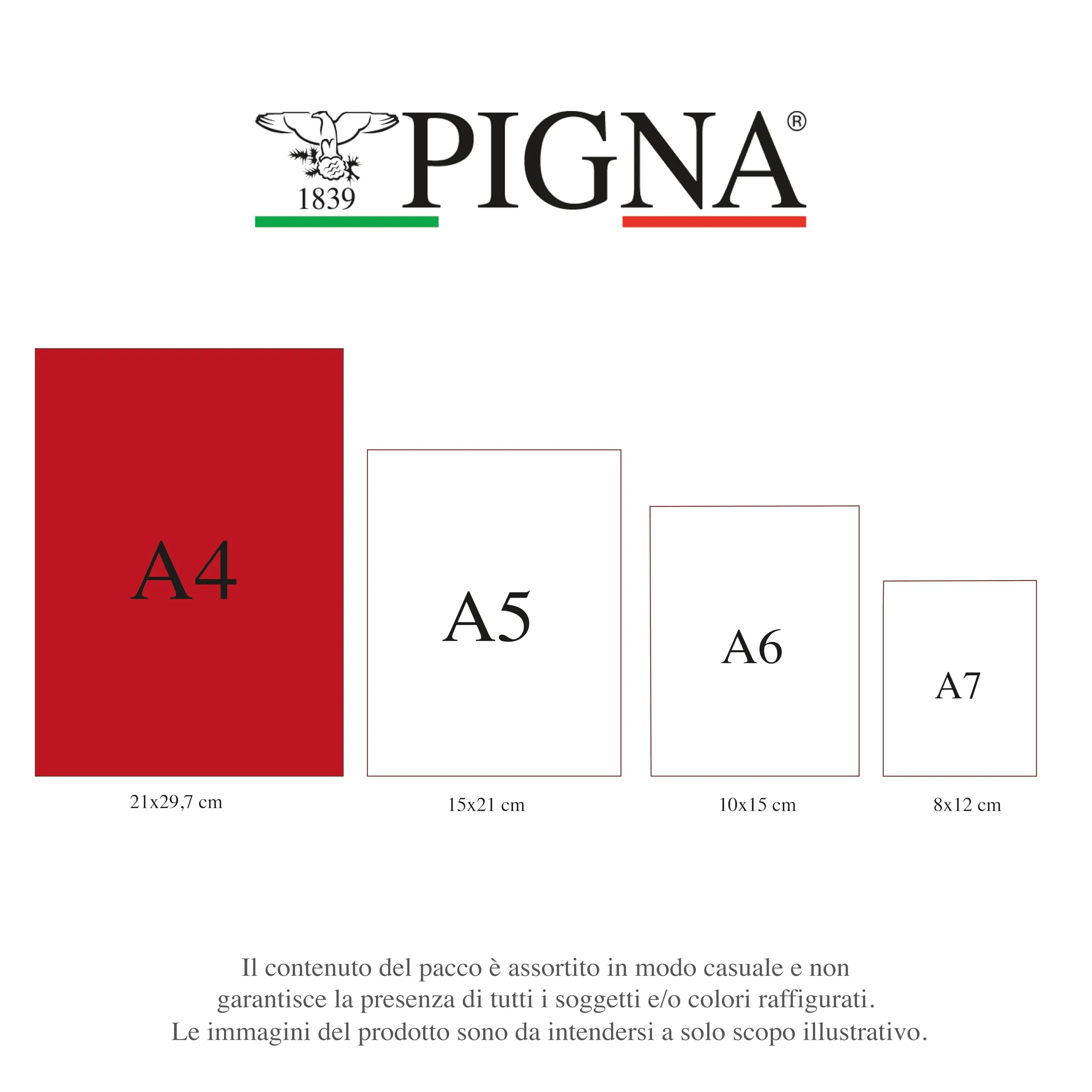 Pigna Maxi Quaderno Dolci Cuccioli, A4 21x29,7 cm, 80 pagine, 80 g/m², Quadretti 5 mm con Margine, Copertine Assortite, 10 pezzi - immagine 2