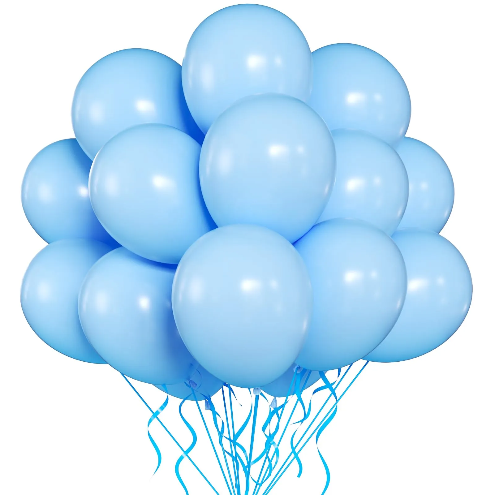 Yehnda Palloncini in Lattice Blu Pastello, 100 Pezzi, 30 cm - immagine 1