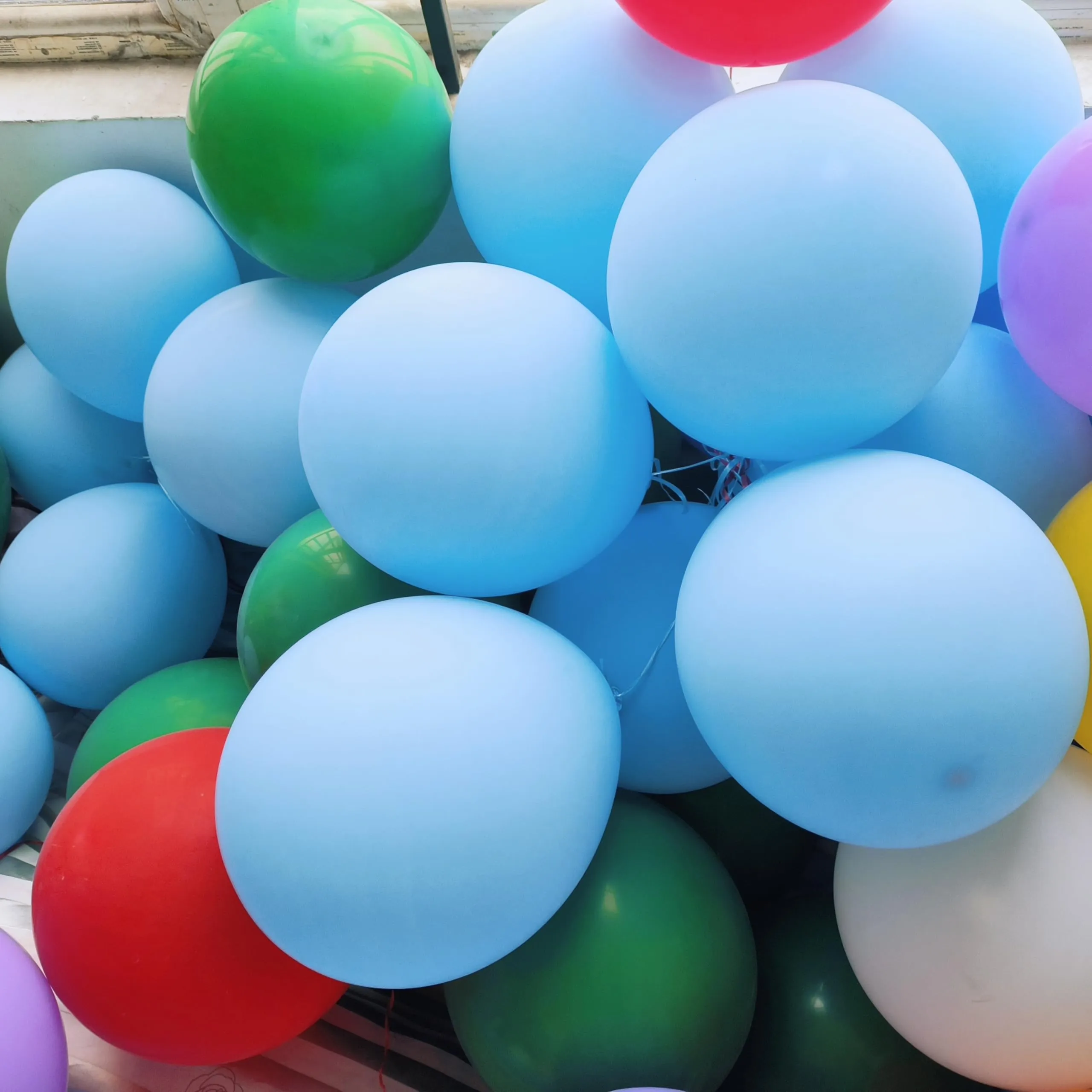 Yehnda Palloncini in Lattice Blu Pastello, 100 Pezzi, 30 cm - immagine 7