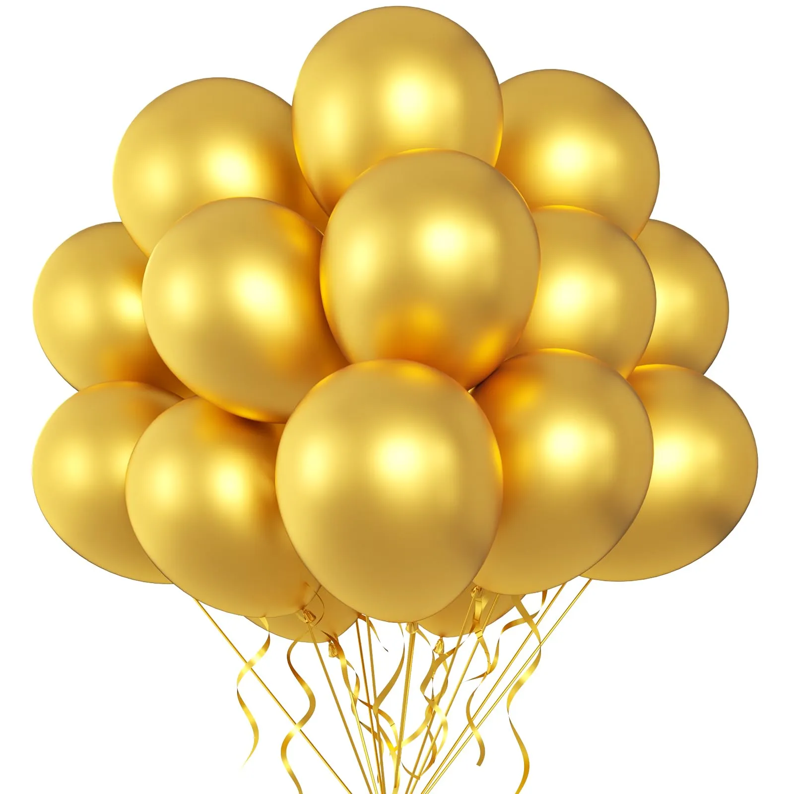 Yehnda Palloncini Oro Metallizzati, 50 pezzi, 30 cm - immagine 1
