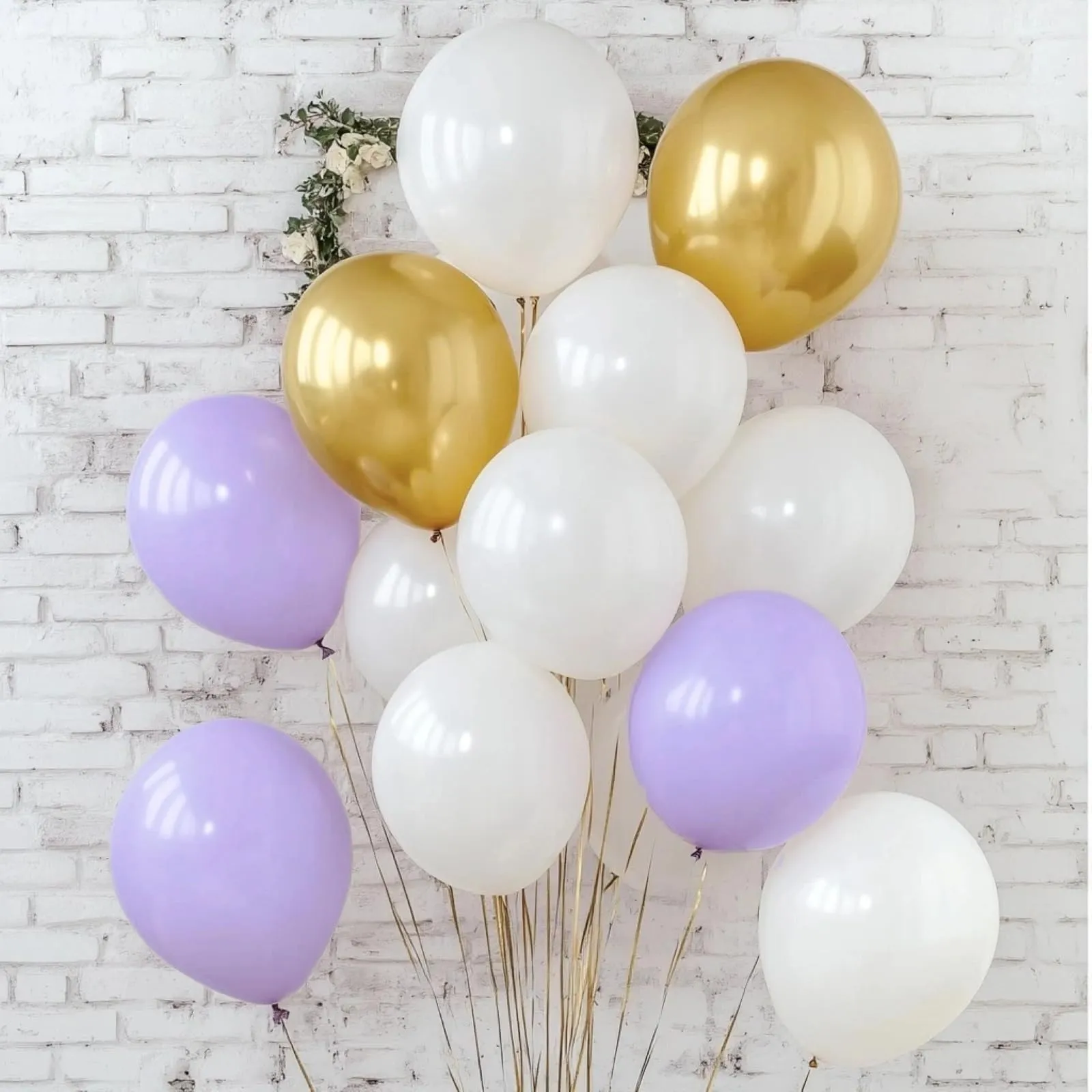 Yehnda Palloncini Viola Lilla Pastello in Lattice Macaron, 100 pezzi, 30 cm - immagine 5