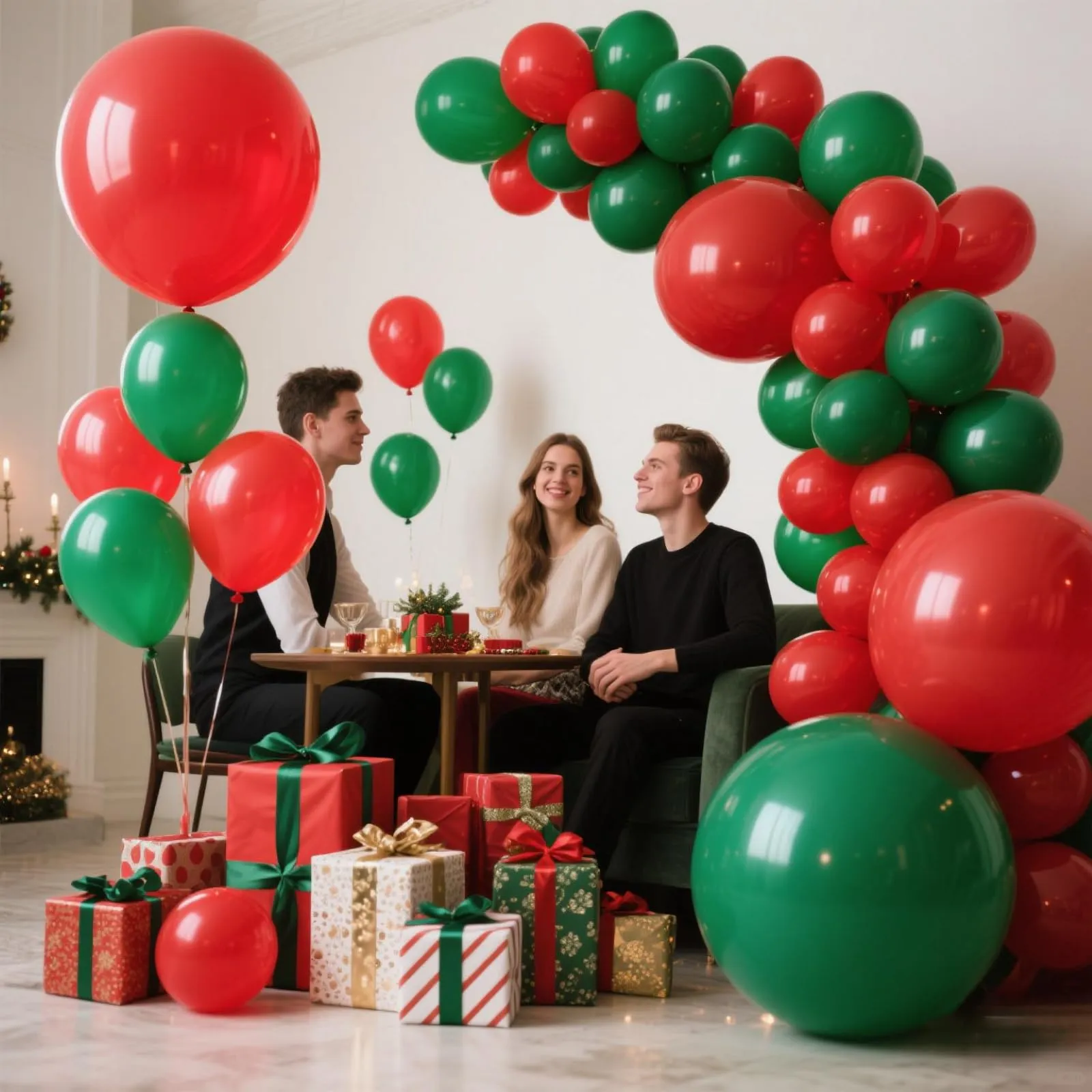 YEHNDA Palloncini in Lattice Verdi Scuro, 100 pezzi, 30 cm - immagine 4