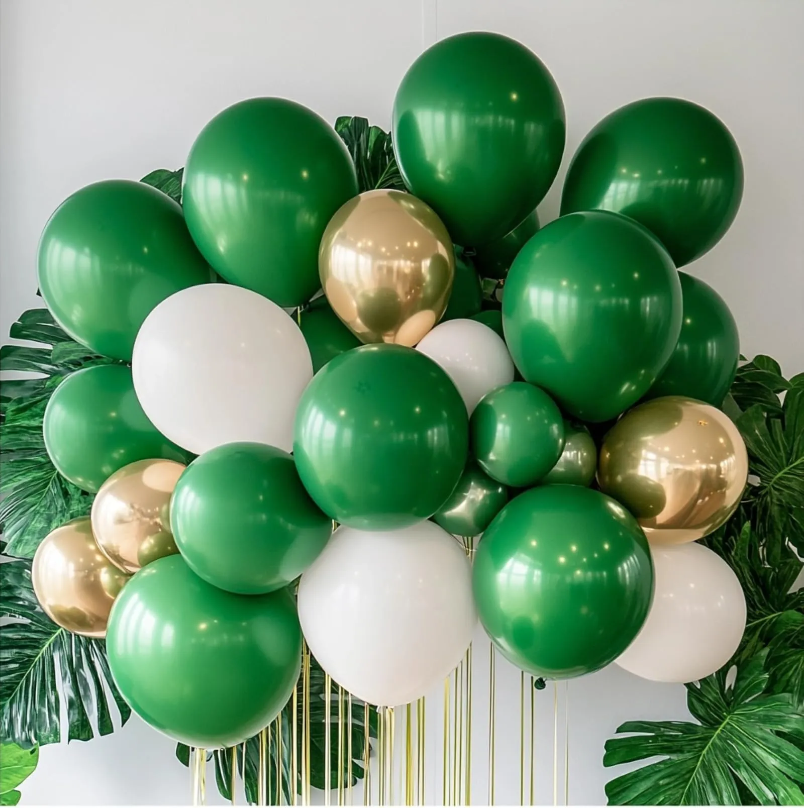 YEHNDA Palloncini in Lattice Verdi Scuro, 100 pezzi, 30 cm - immagine 6