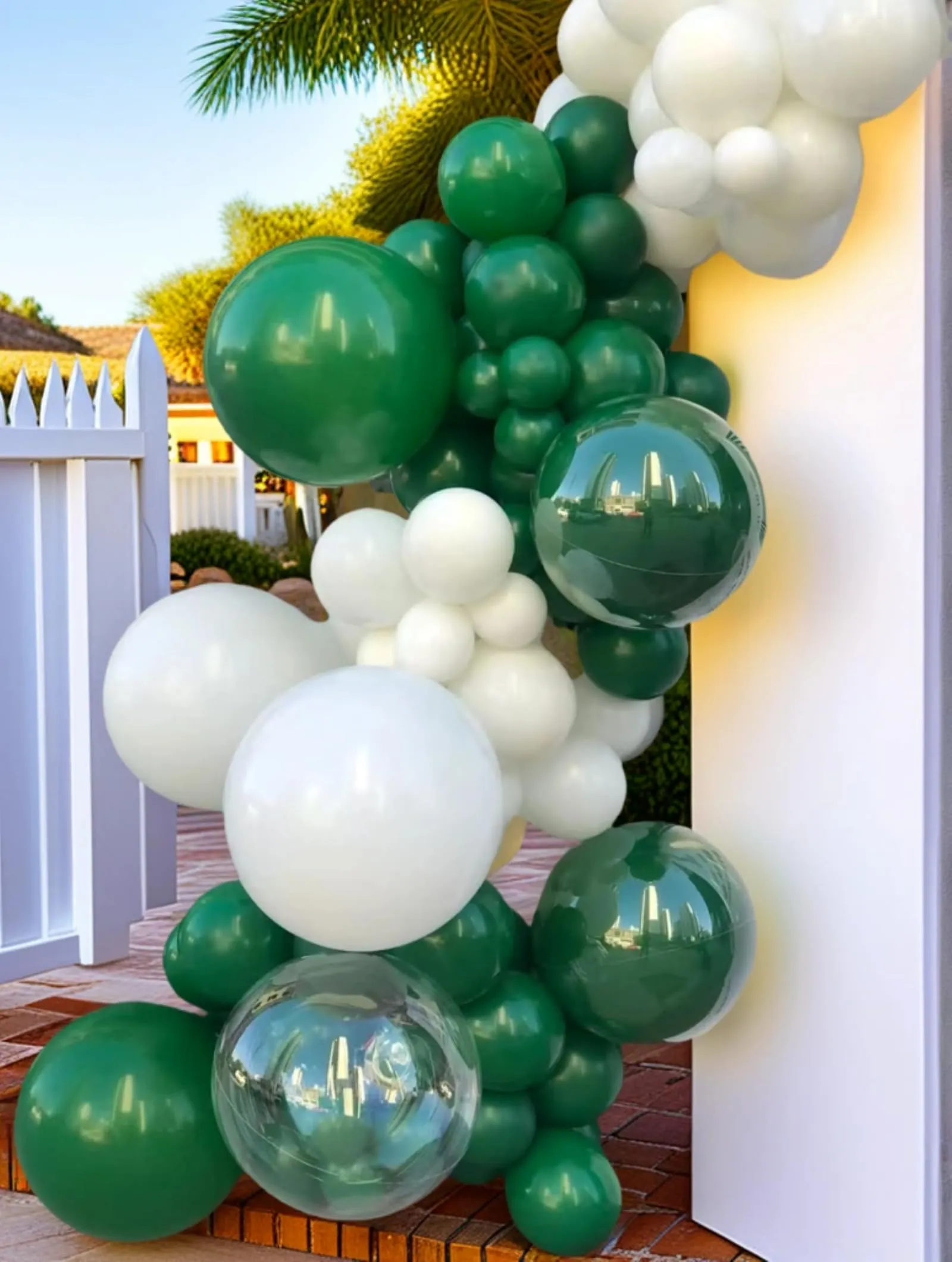 YEHNDA Palloncini in Lattice Verdi Scuro, 100 pezzi, 30 cm - immagine 7