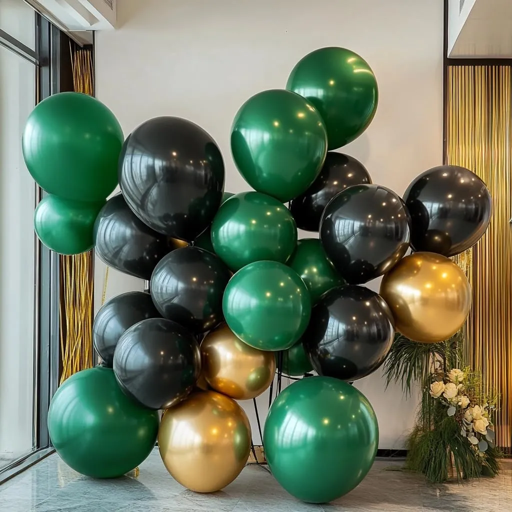 YEHNDA Palloncini in Lattice Verdi Scuro, 100 pezzi, 30 cm - immagine 9