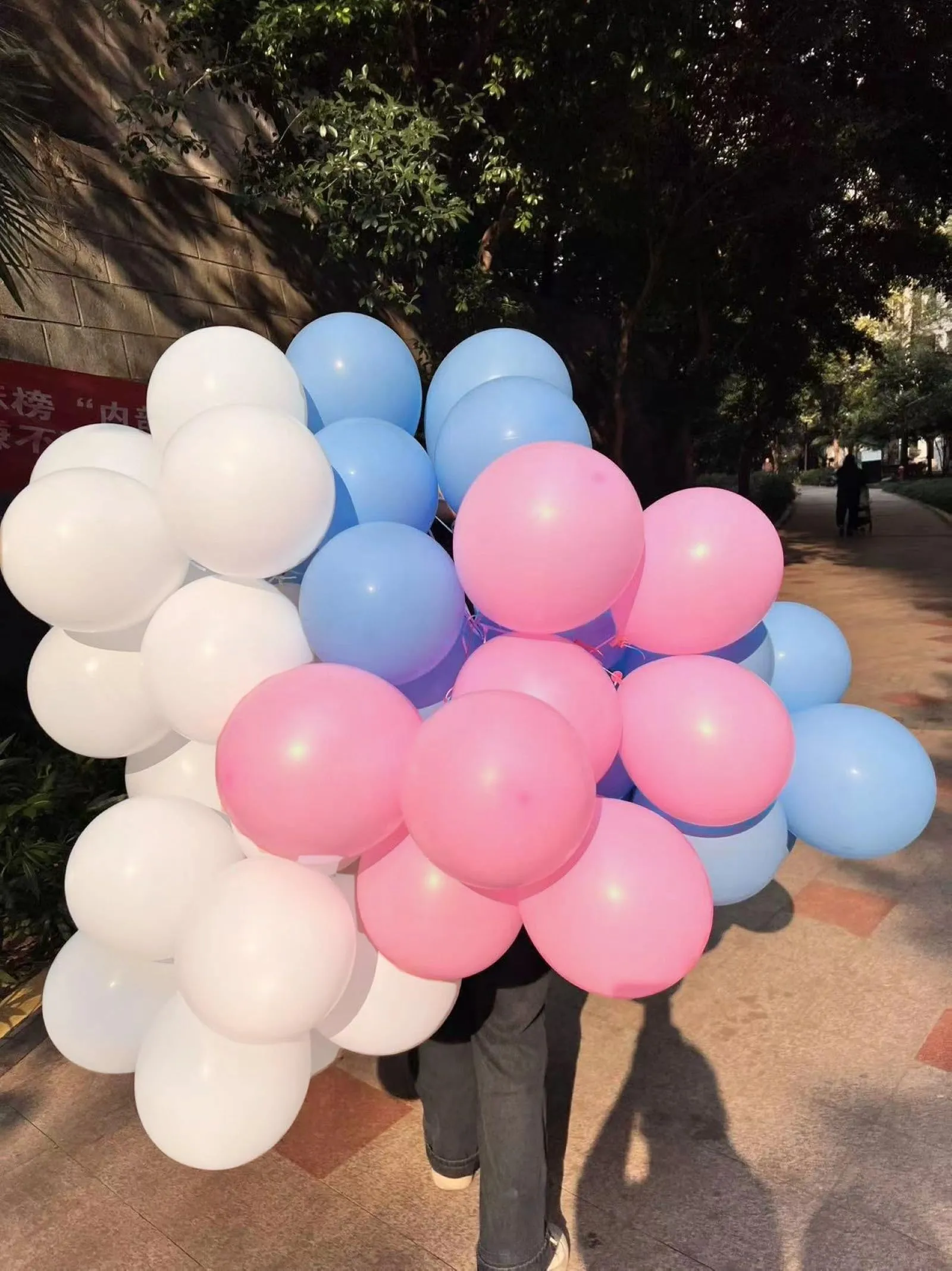 Yehnda Palloncini in Lattice Rosa, 100 Pezzi, 30 cm - immagine 6