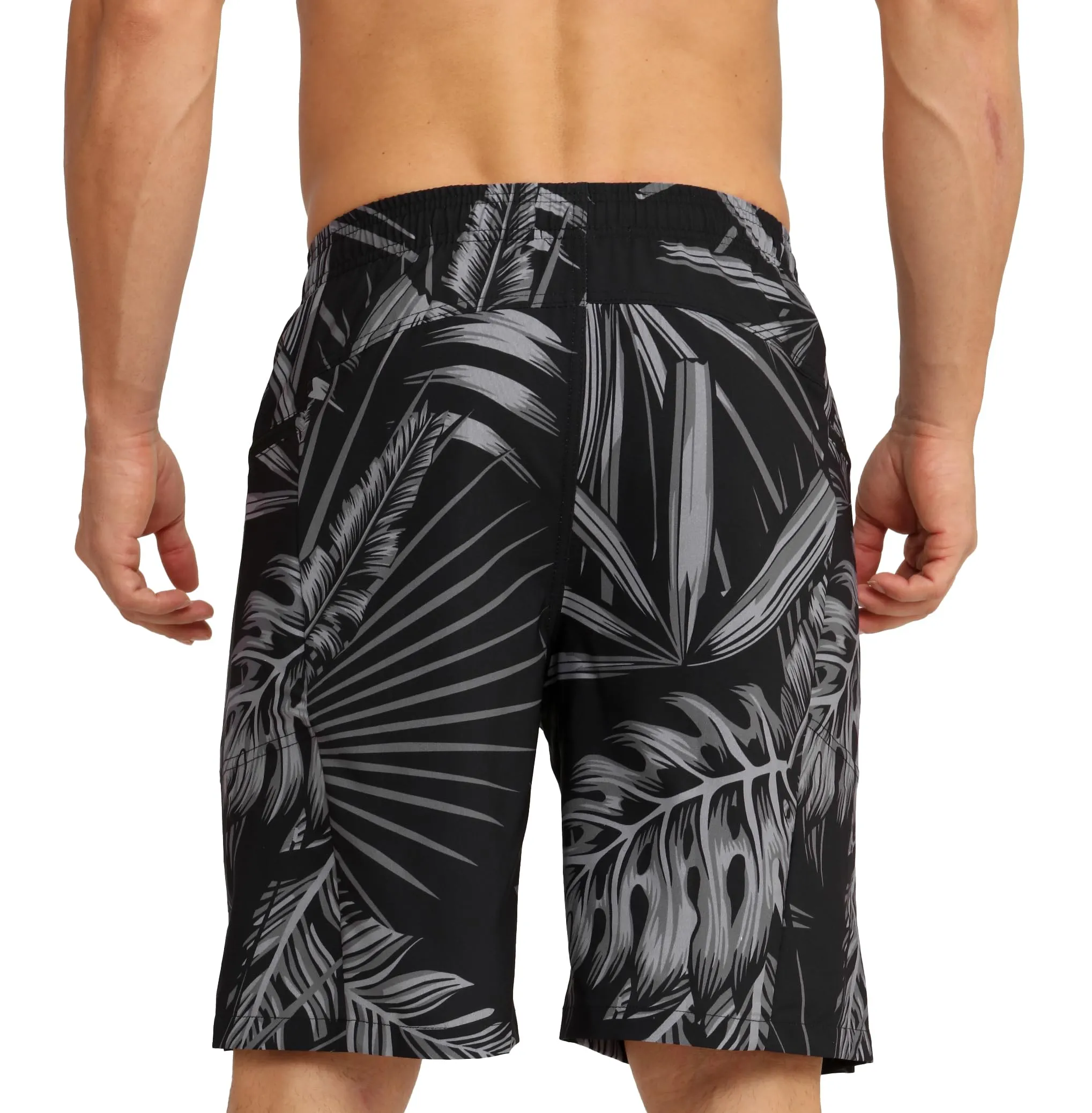APTRO Pantaloncini da Bagno da Uomo 2 in 1 con Fodera a Compressione, Tasche con Cerniera, XL - immagine 2