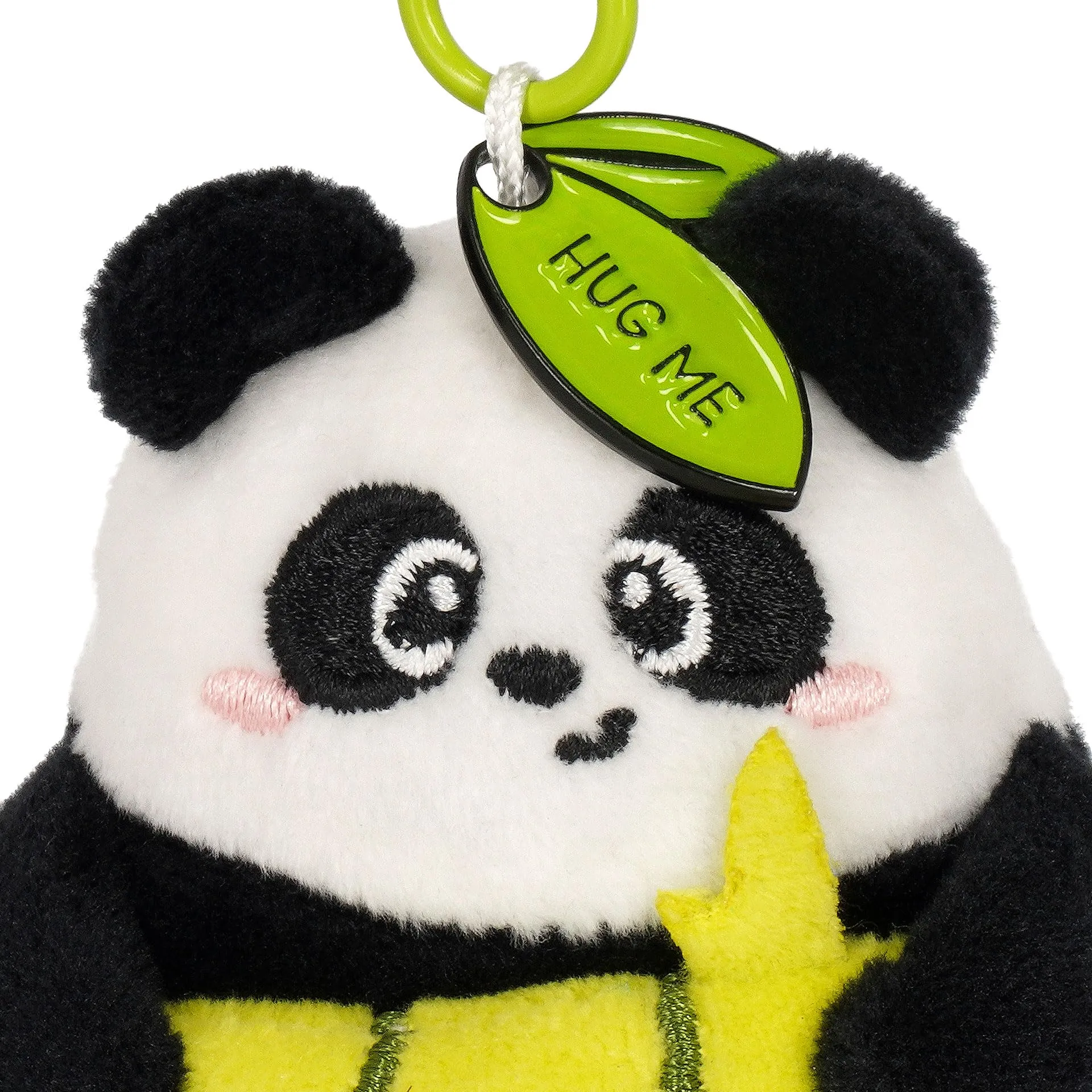 Legami Portachiavi Super Soft Panda, Peluche con Messaggio Inciso e Moschettone in Zinco, 7x11 cm - immagine 3