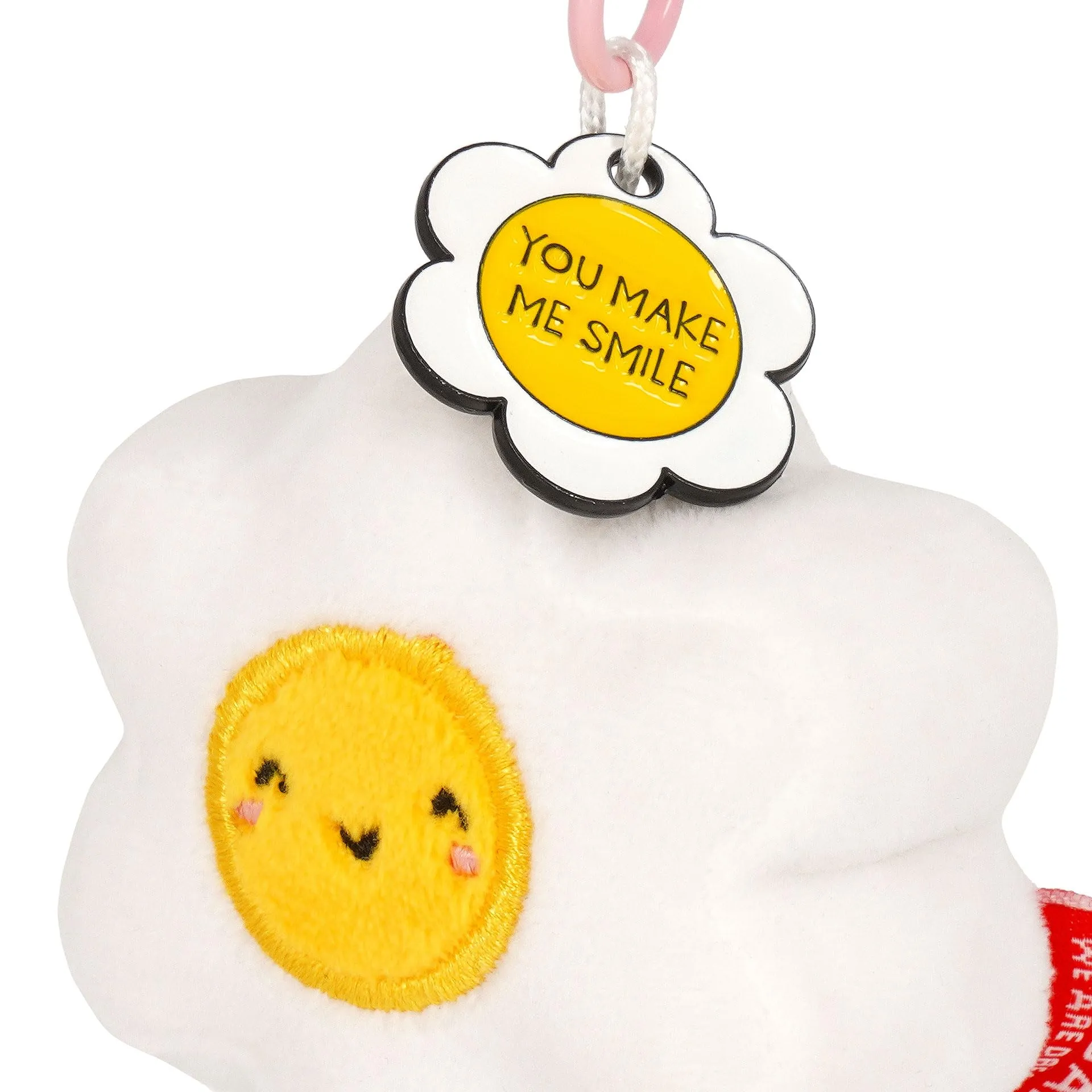 Legami Portachiavi Super Soft Daisy, Peluche con Messaggio e Moschettone, 7x11 cm - immagine 3