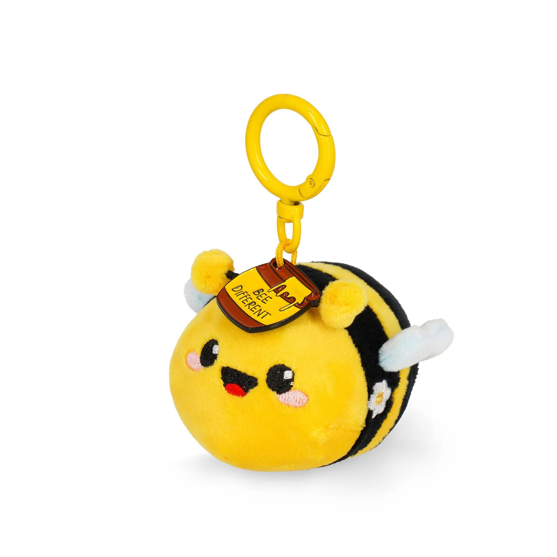 Legami Portachiavi Super Soft Bee, Peluche con Messaggio Inciso e Moschettone in Zinco, 7x11 cm - immagine 2