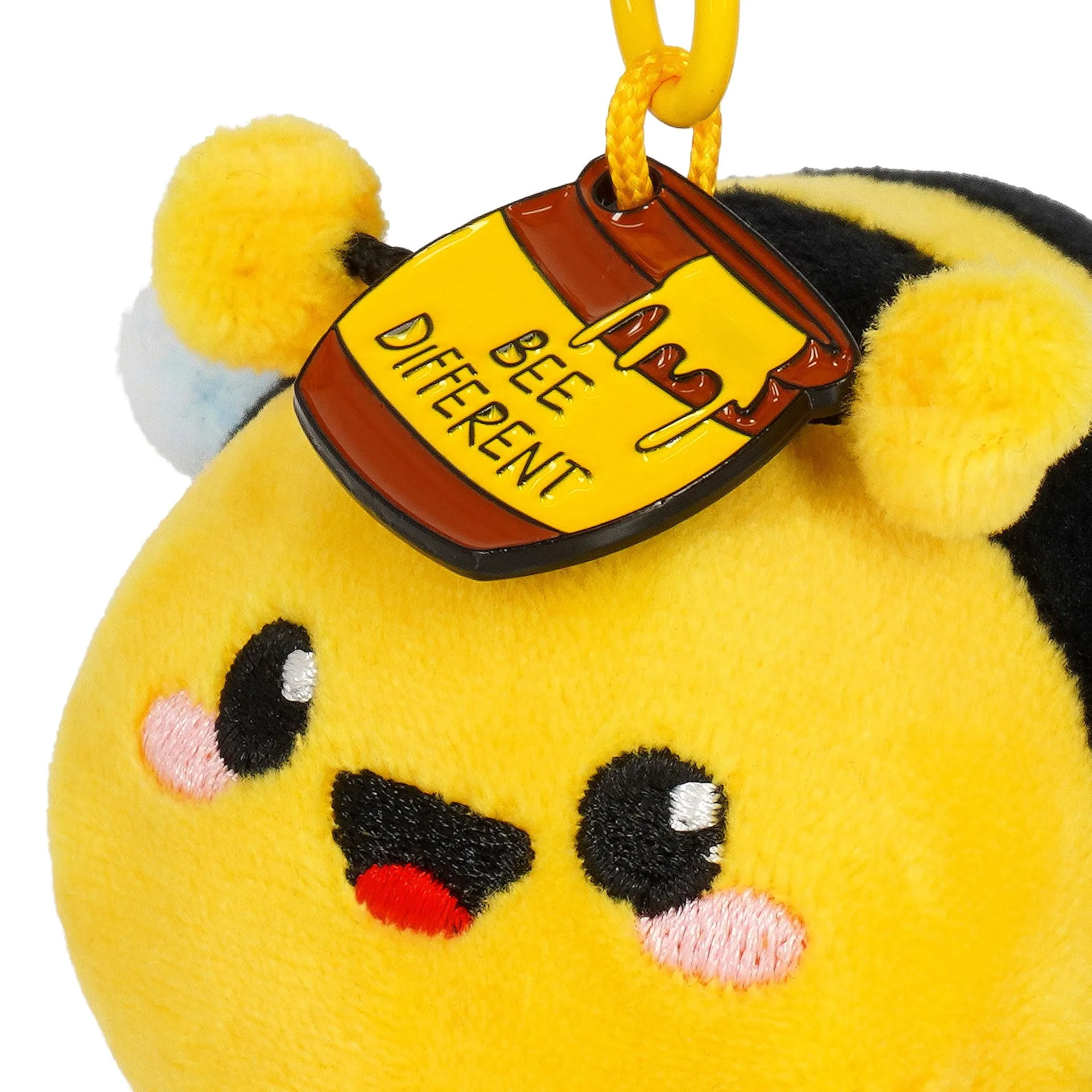 Legami Portachiavi Super Soft Bee, Peluche con Messaggio Inciso e Moschettone in Zinco, 7x11 cm - immagine 3