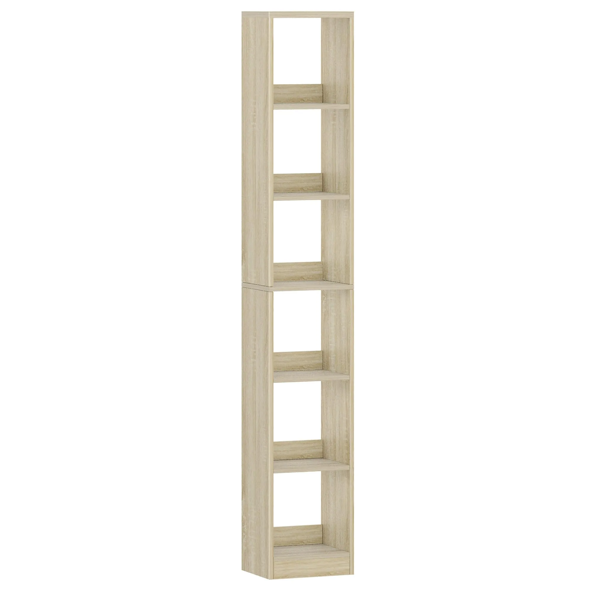 Hzuaneri Libreria a 6 Ripiani, 24 x 30 x 183 cm, Rovere - immagine 8