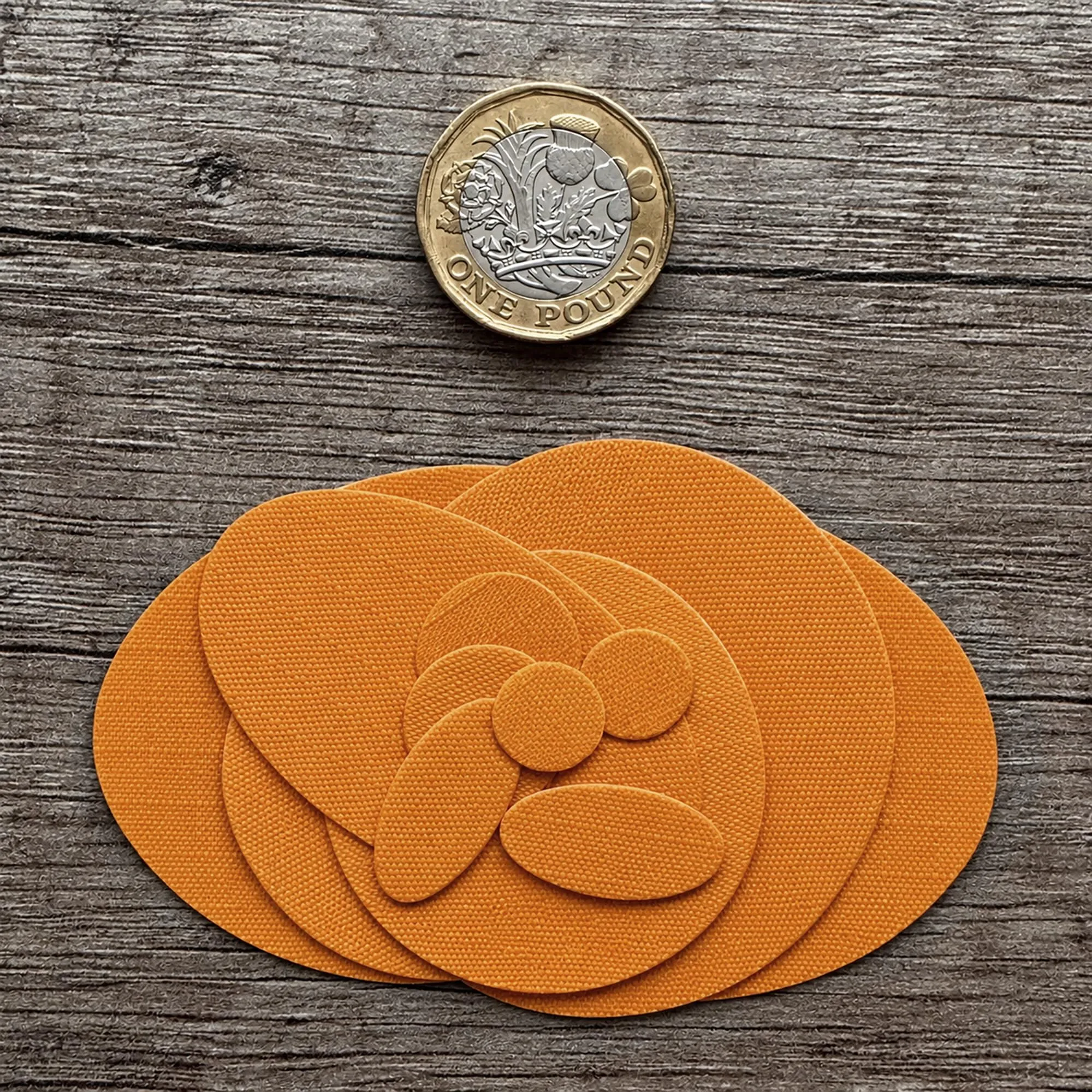 aZengear Toppe di Riparazione Impermeabili per Piumino e Tenda, 11 Pezzi, Arancio Oro - immagine 6
