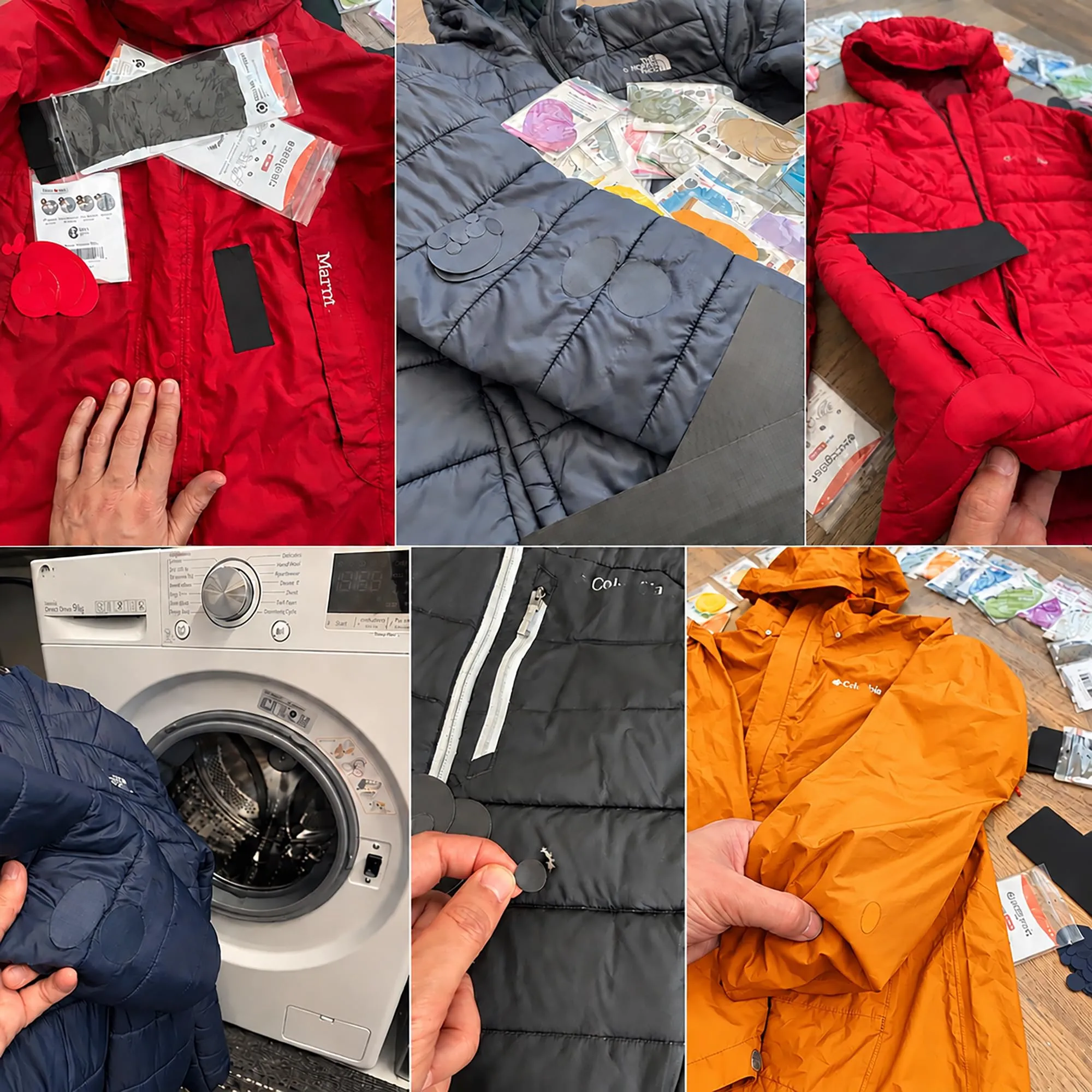 aZengear Toppe di Riparazione Impermeabili per Piumino e Tenda, 11 Pezzi, Arancio Oro - immagine 8