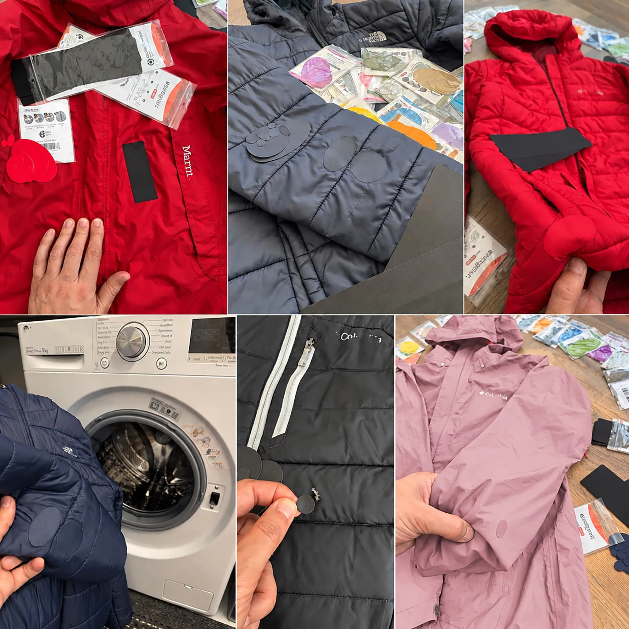 aZengear Toppe di Riparazione Impermeabili per Piumino e Tenda, 11 Pezzi, Rosa Antico - immagine 8