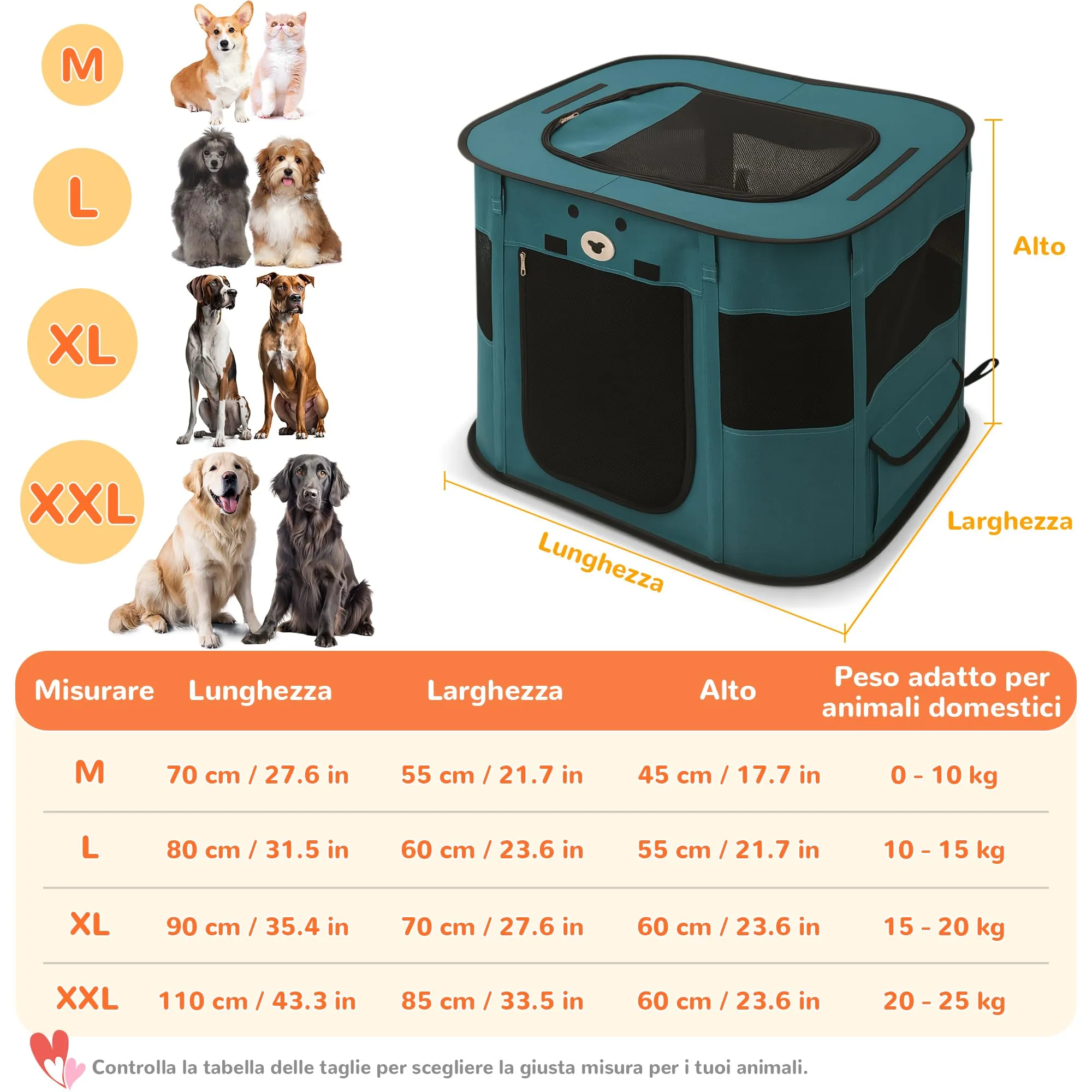 ALLSOPETS Recinto per Cani da Interno Pieghevole, Blu Reale, XL - immagine 6