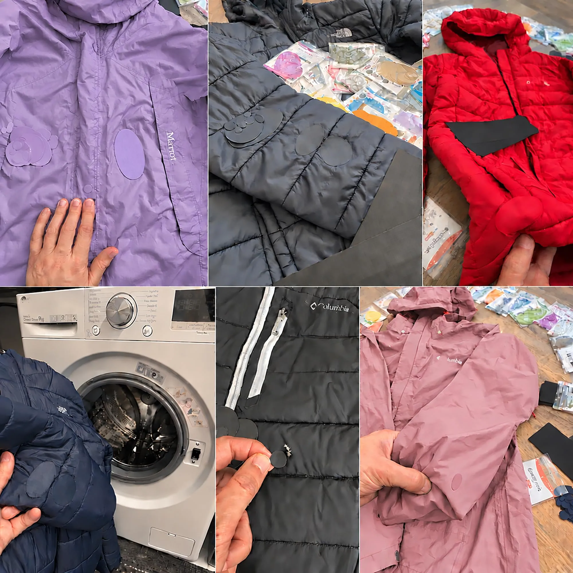 aZengear Toppe di Riparazione Impermeabili per Piumino e Tenda, 11 Pezzi, Lilla - immagine 8