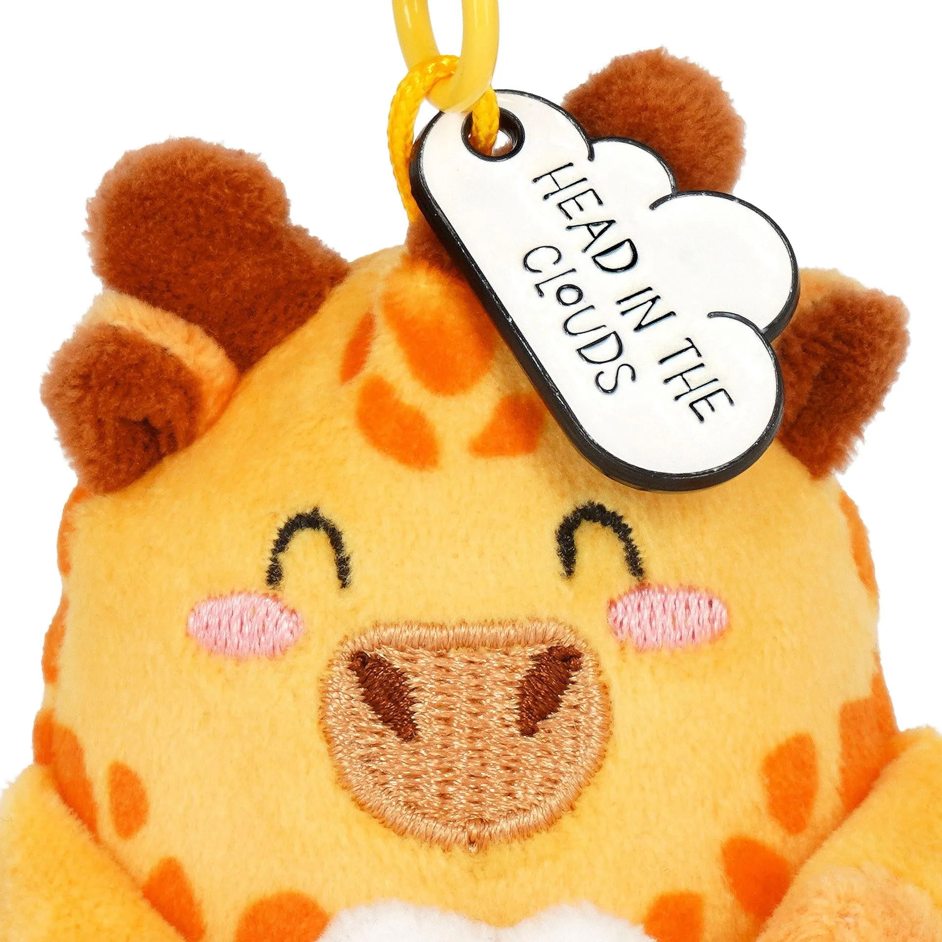 Legami Portachiavi Super Soft Giraffa, Peluche con Messaggio e Moschettone, 7x11 cm - immagine 3