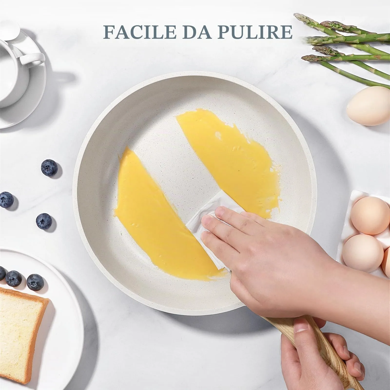 GiPP Padella Antiaderente per Induzione 26cm con Coperchio - immagine 2