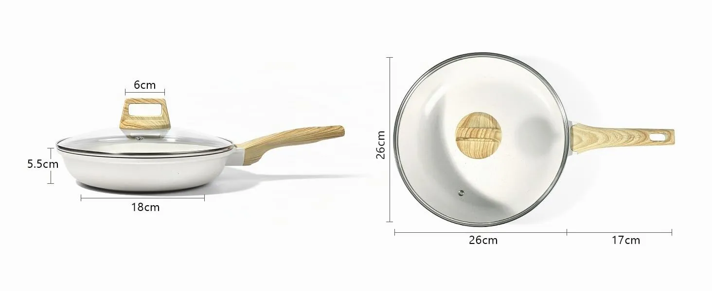 GiPP Padella Antiaderente per Induzione 26cm con Coperchio - immagine 3