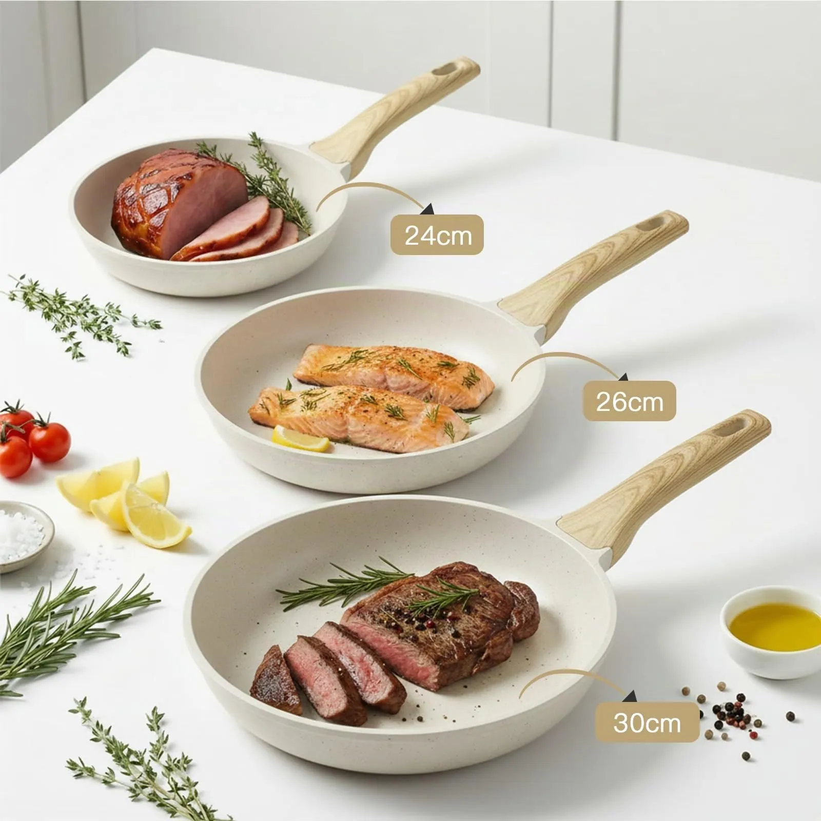 GiPP Padella Antiaderente per Induzione 26cm con Coperchio - immagine 9