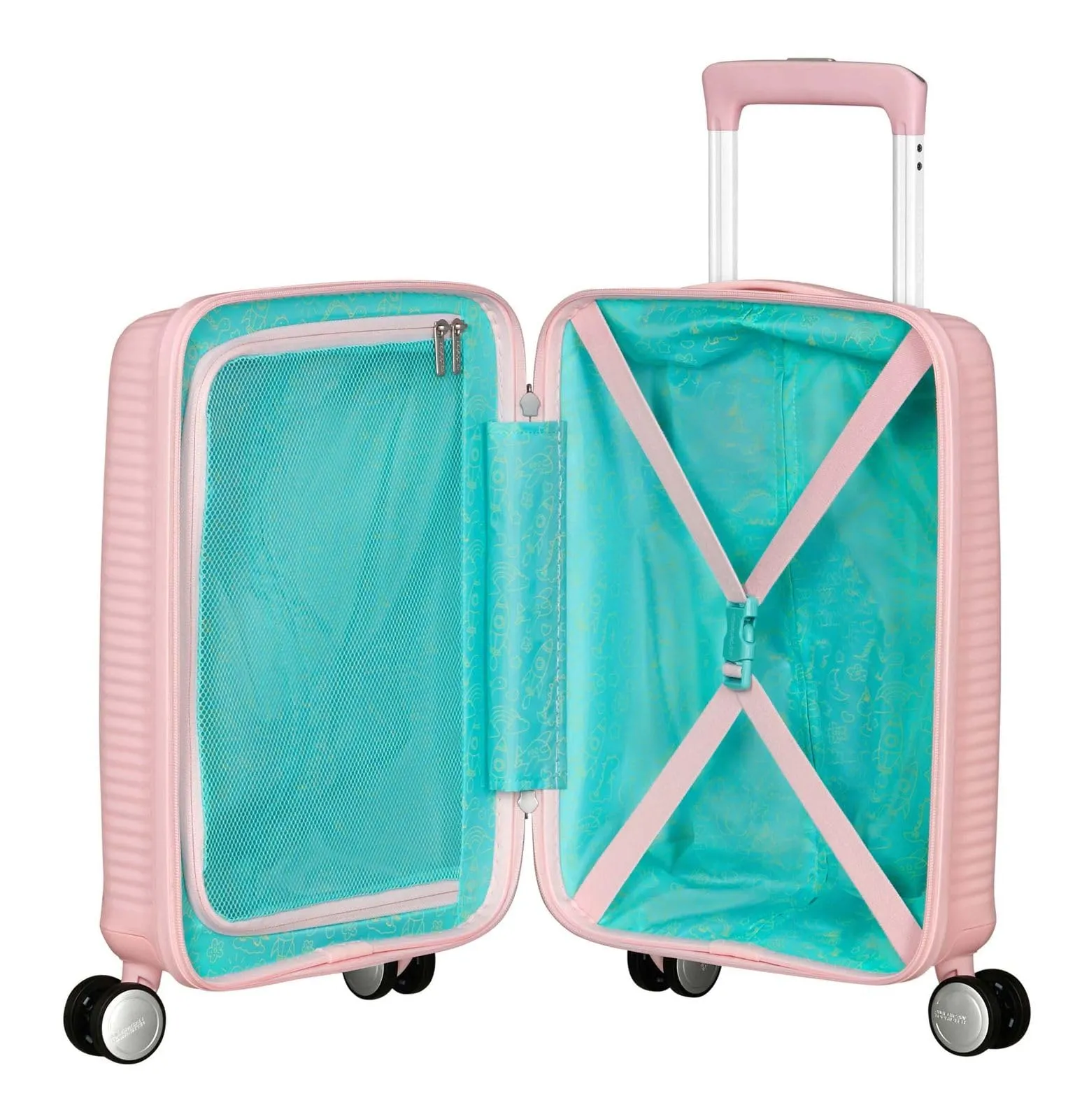 American Tourister Soundbox Mini Trolley da Cabina, 47 cm, Rosa Pastello - immagine 7