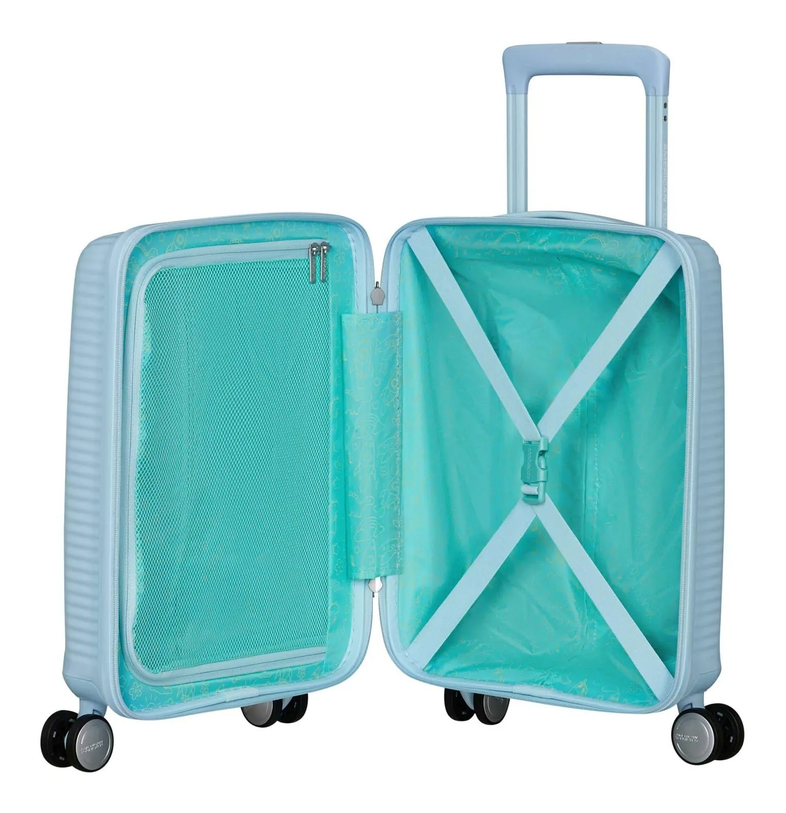 American Tourister Soundbox Mini Kids Trolley, 47 cm, Blu Pastello - immagine 7