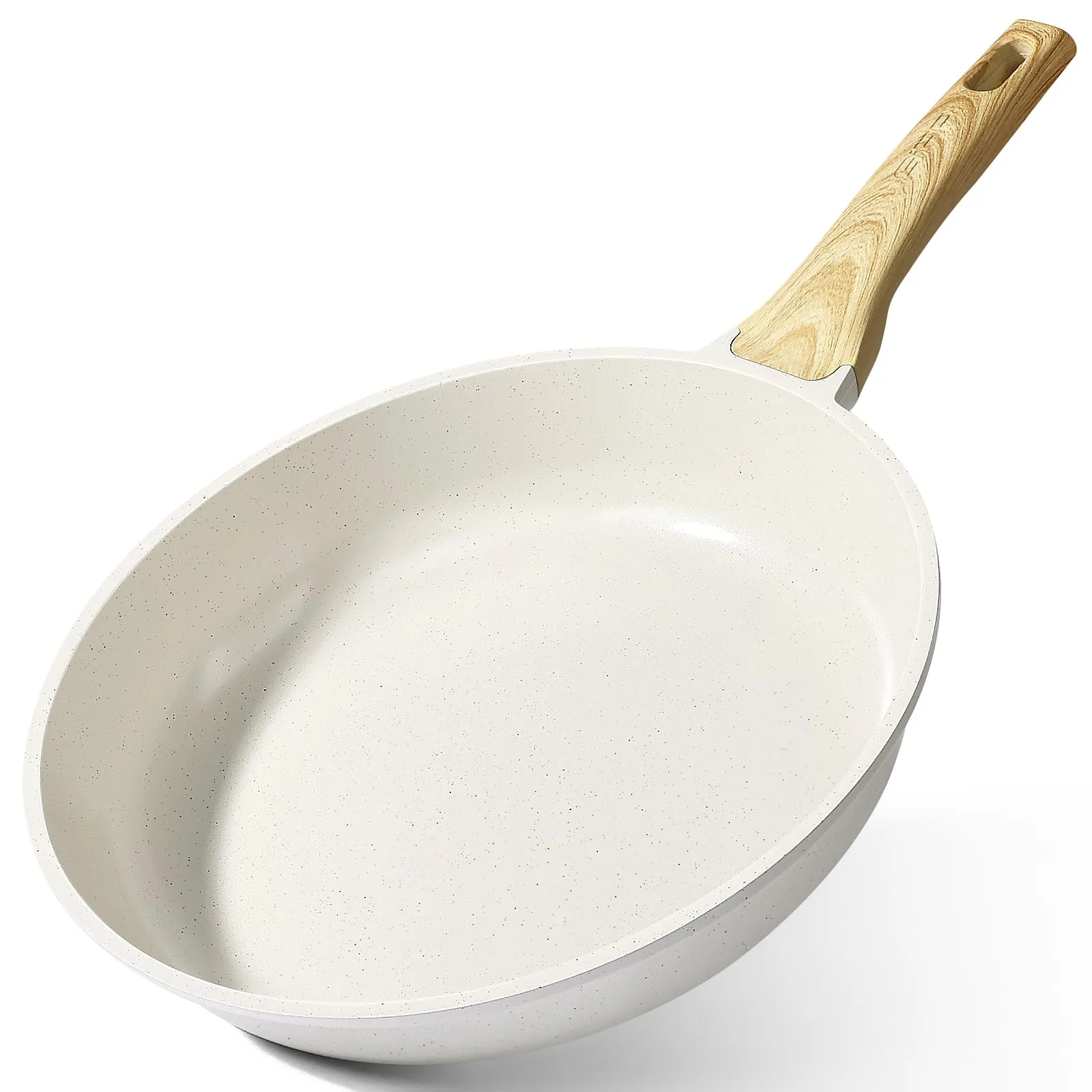 GiPP Padella Antiaderente Compatibile con Induzione, 30cm, Bianco - immagine 1