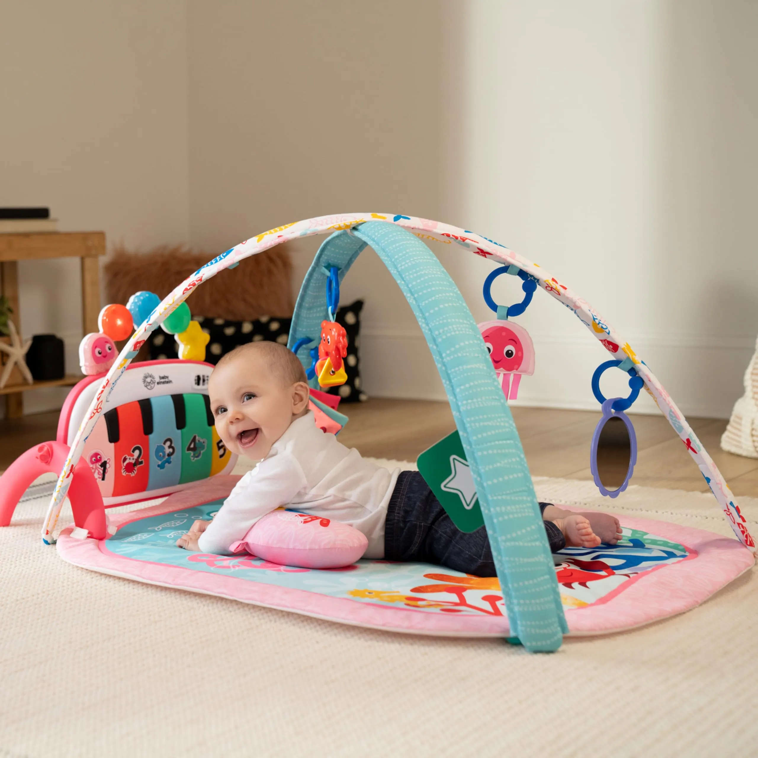 Baby Einstein Palestrina Musicale Ocean Explorers 4in1 Jellyfish Jamboree, Rosa - immagine 2