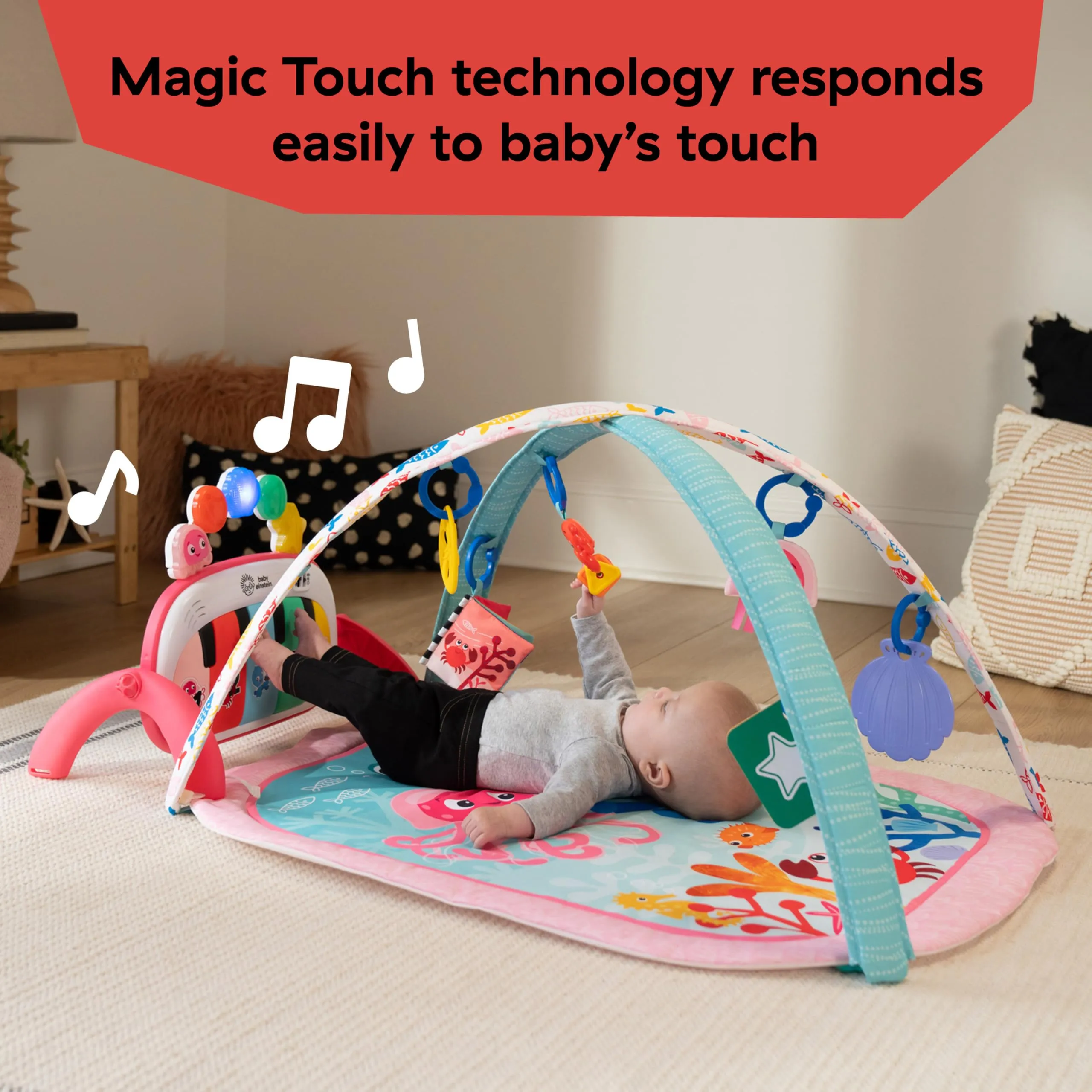 Baby Einstein Palestrina Musicale Ocean Explorers 4in1 Jellyfish Jamboree, Rosa - immagine 7