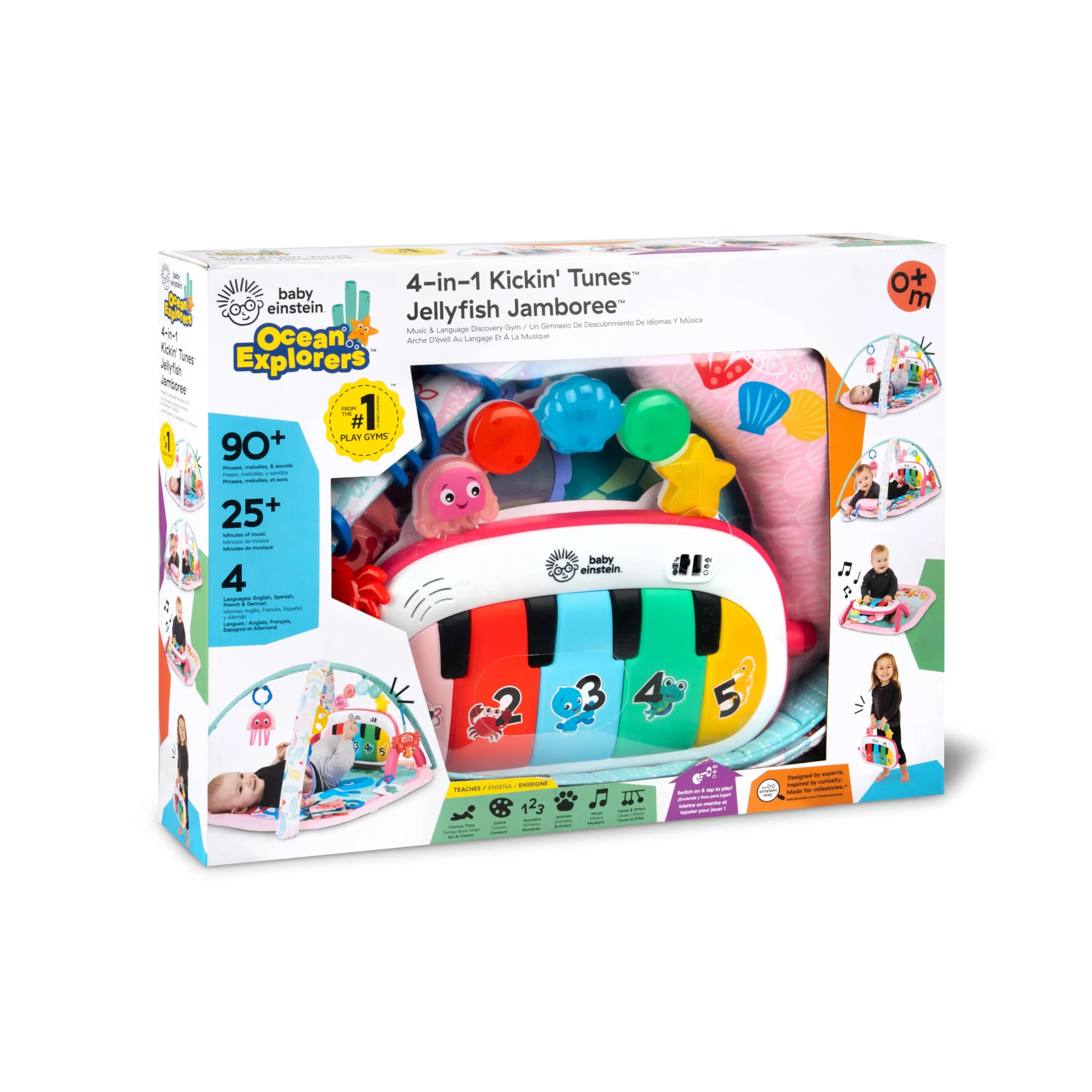 Baby Einstein Palestrina Musicale Ocean Explorers 4in1 Jellyfish Jamboree, Rosa - immagine 13
