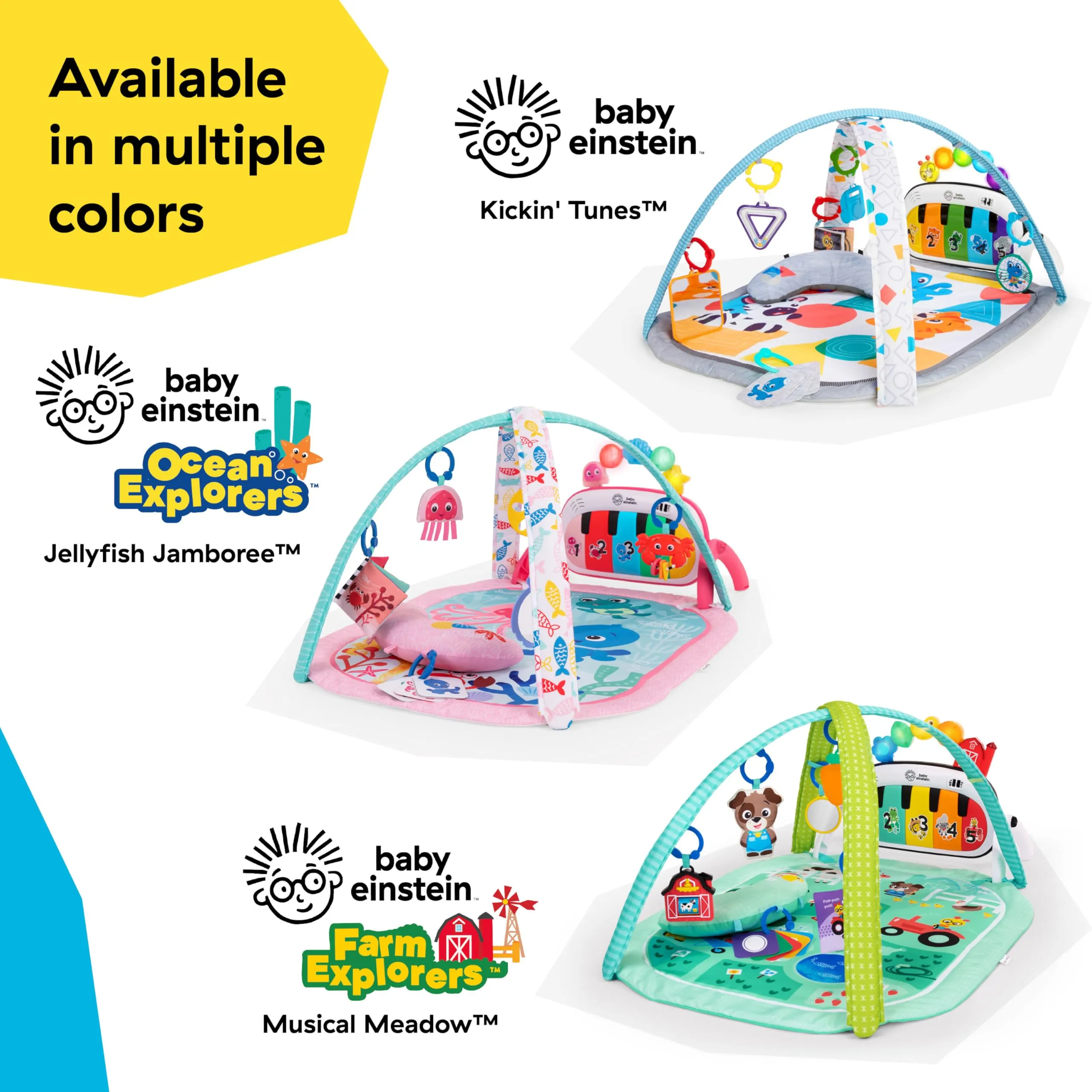 Baby Einstein Palestrina Musicale Ocean Explorers 4in1 Jellyfish Jamboree, Rosa - immagine 14