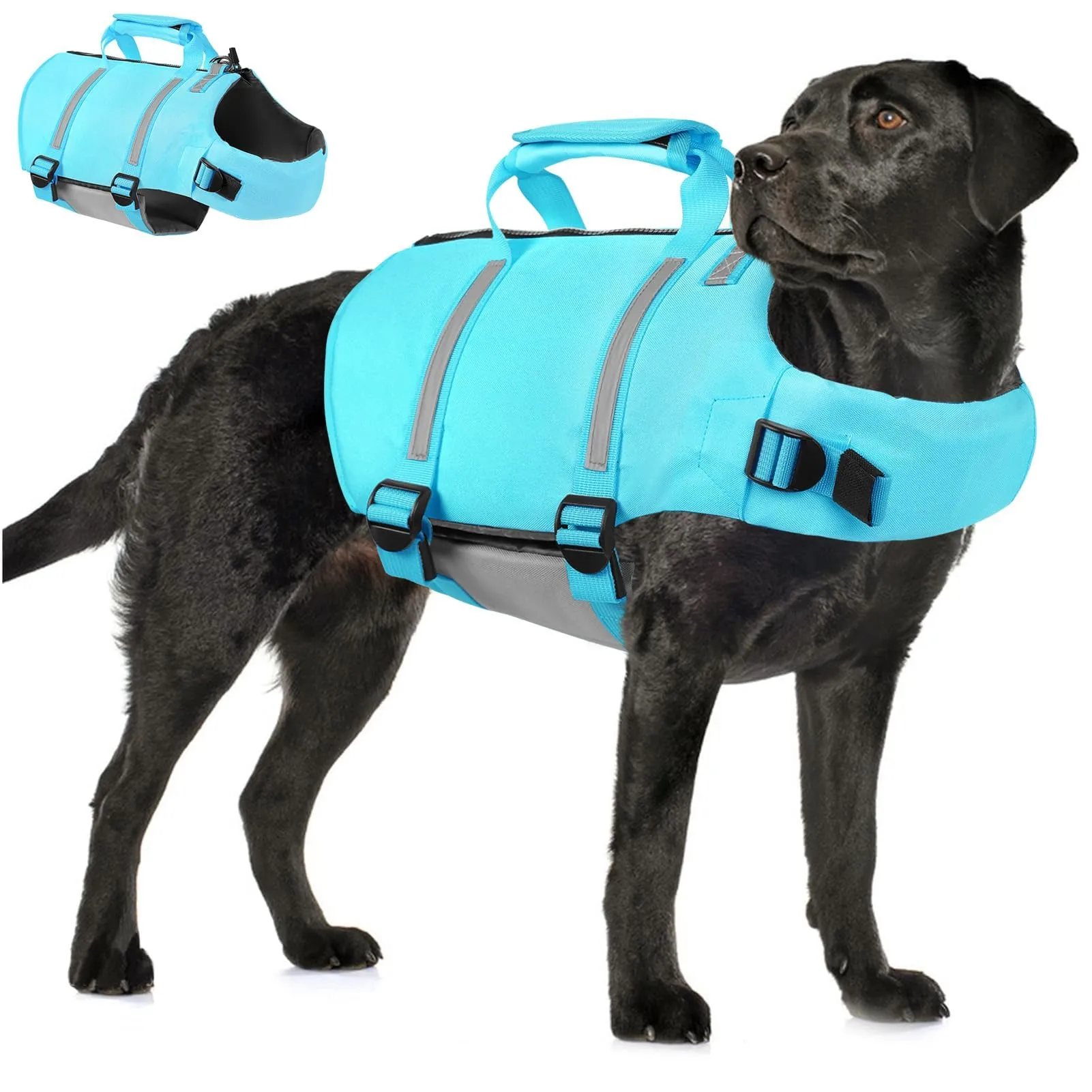 AOFITEE Giubbotto Salvagente per Cani - Blu, XS - immagine 1
