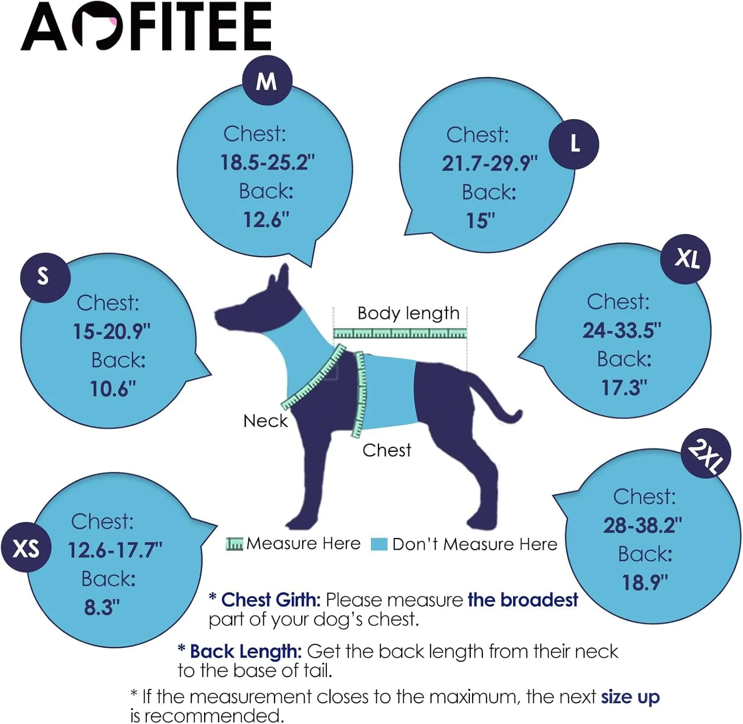 AOFITEE Giubbotto Salvagente per Cani - Blu, XS - immagine 2