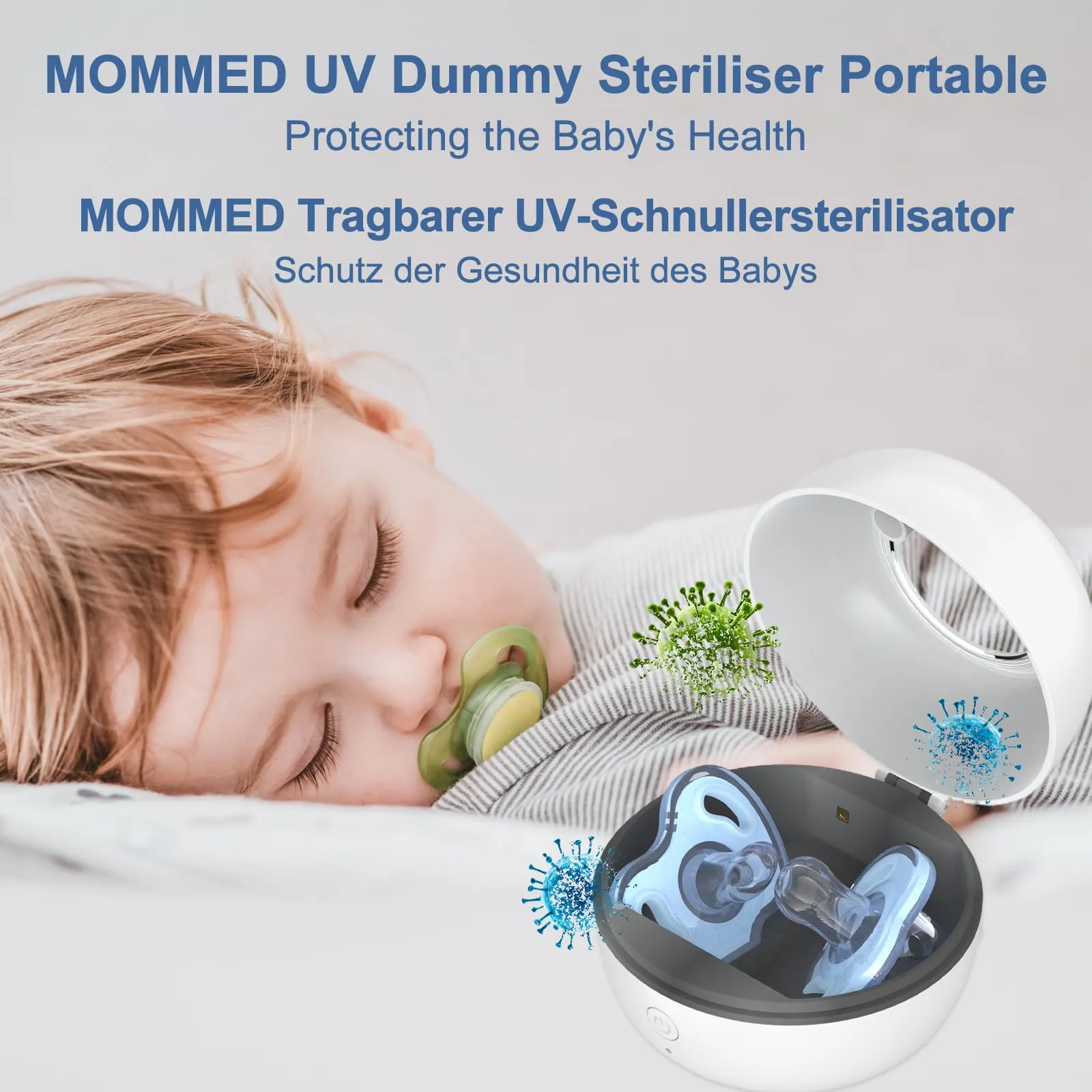 MOMMED Sterilizzatore UV Portatile per Succhietti, XD011 - immagine 7