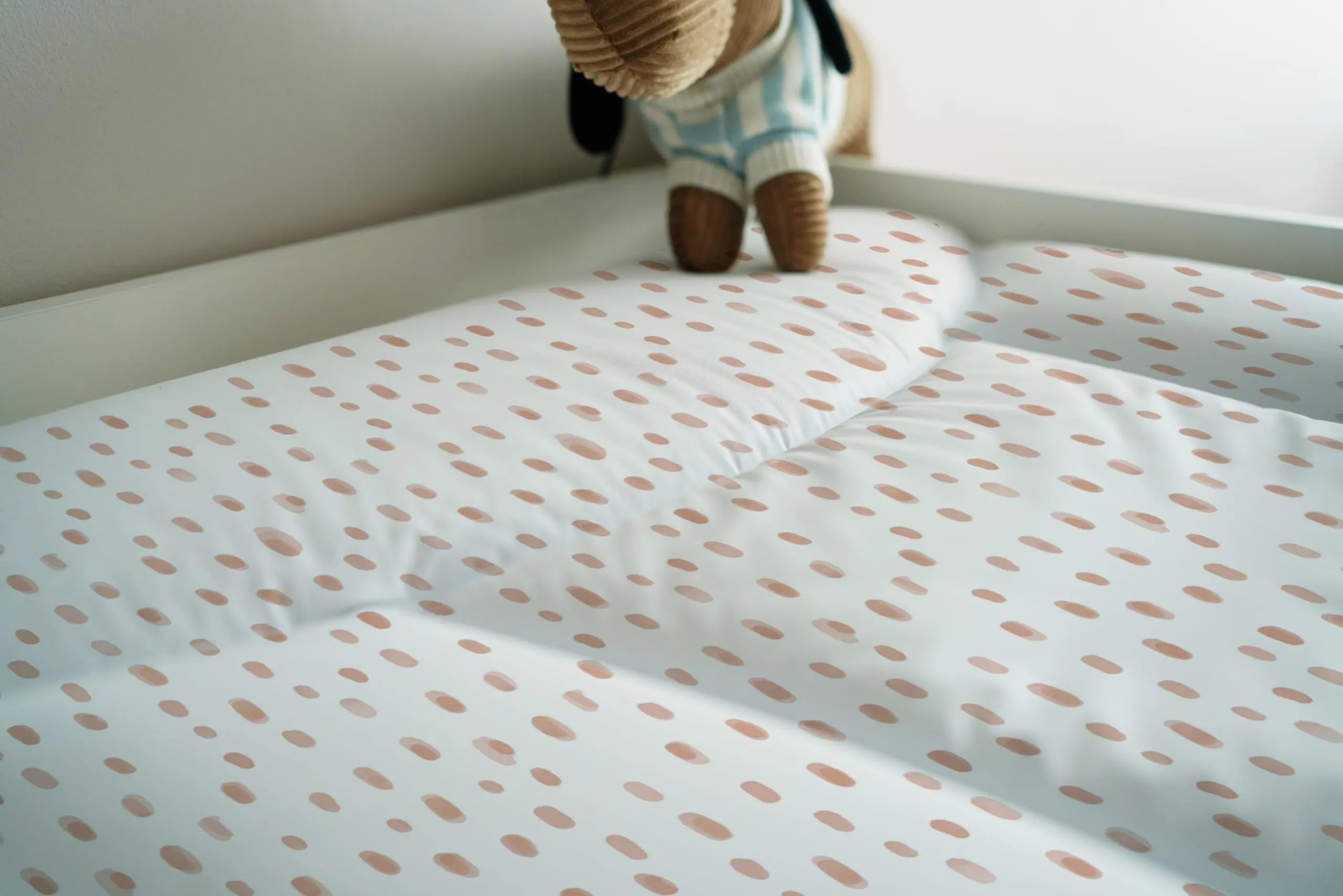 Ceba Baby Fasciatoio Materassino Lavabile e Impermeabile, Certificato Öko-Tex, 75x72 cm, Macchie Rosa - immagine 7