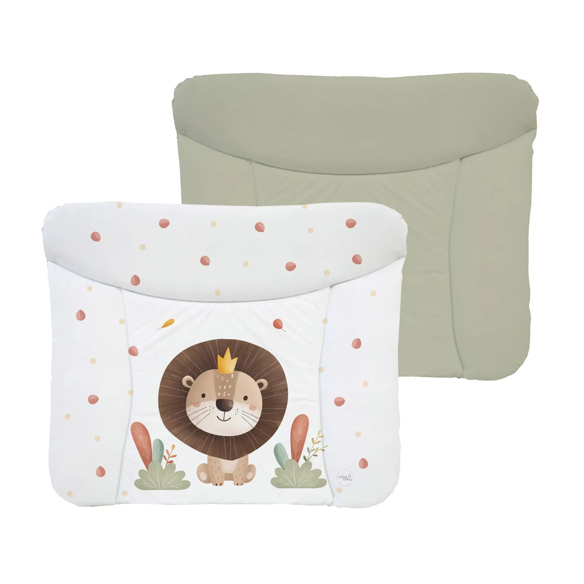 Ceba Baby Fasciatoio Materassino Lavabile e Impermeabile, Certificato Öko-Tex, 75x72 cm - Leone, il Re - immagine 1