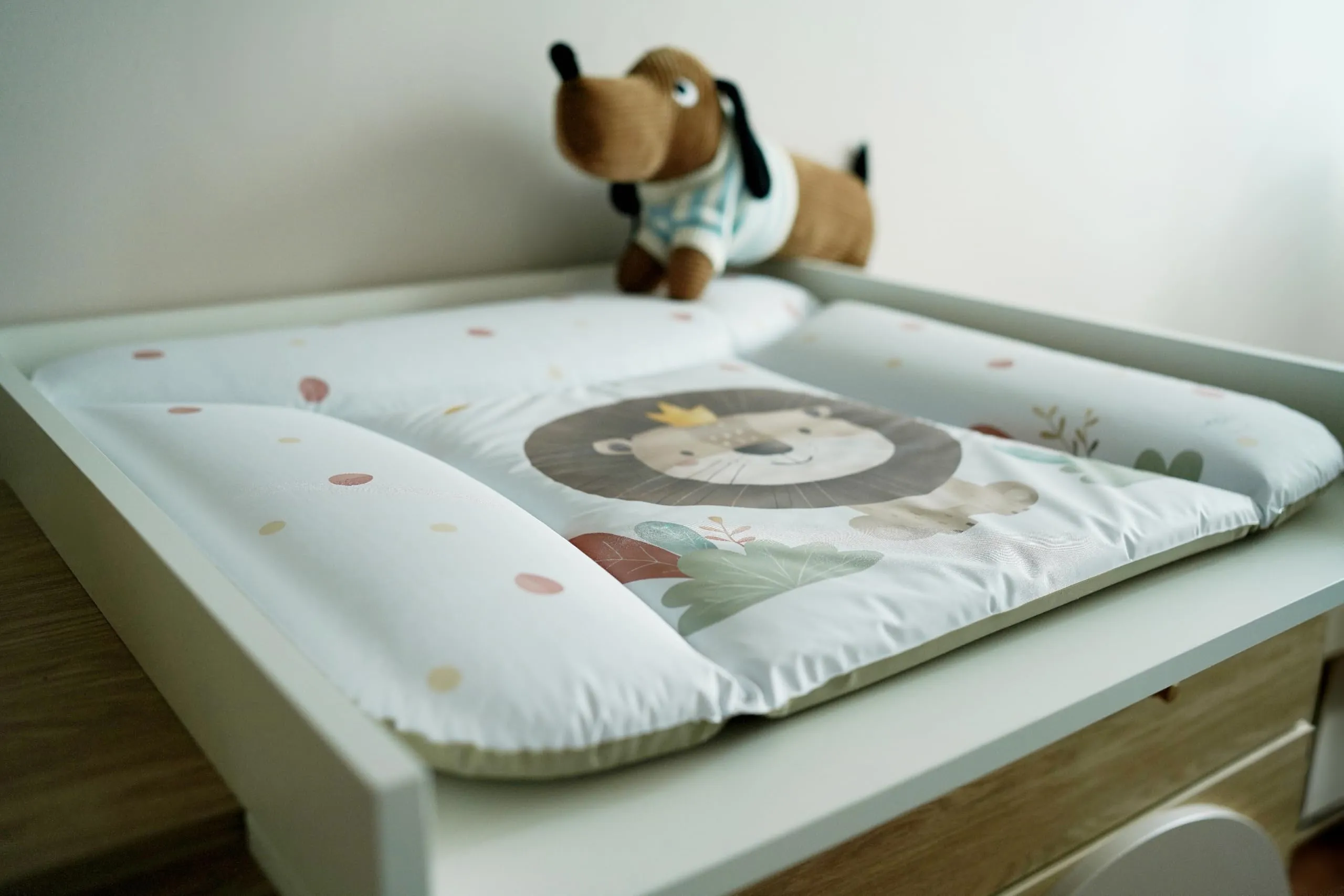 Ceba Baby Fasciatoio Materassino Lavabile e Impermeabile, Certificato Öko-Tex, 75x72 cm - Leone, il Re - immagine 7