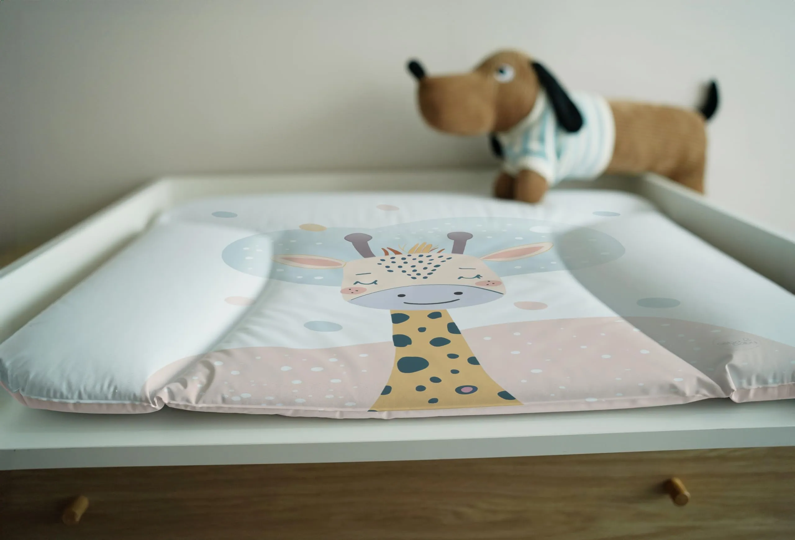 Ceba Baby Fasciatoio Materassino Lavabile e Impermeabile, Öko-Tex, 75x72 cm, Giraffa sognante - immagine 7