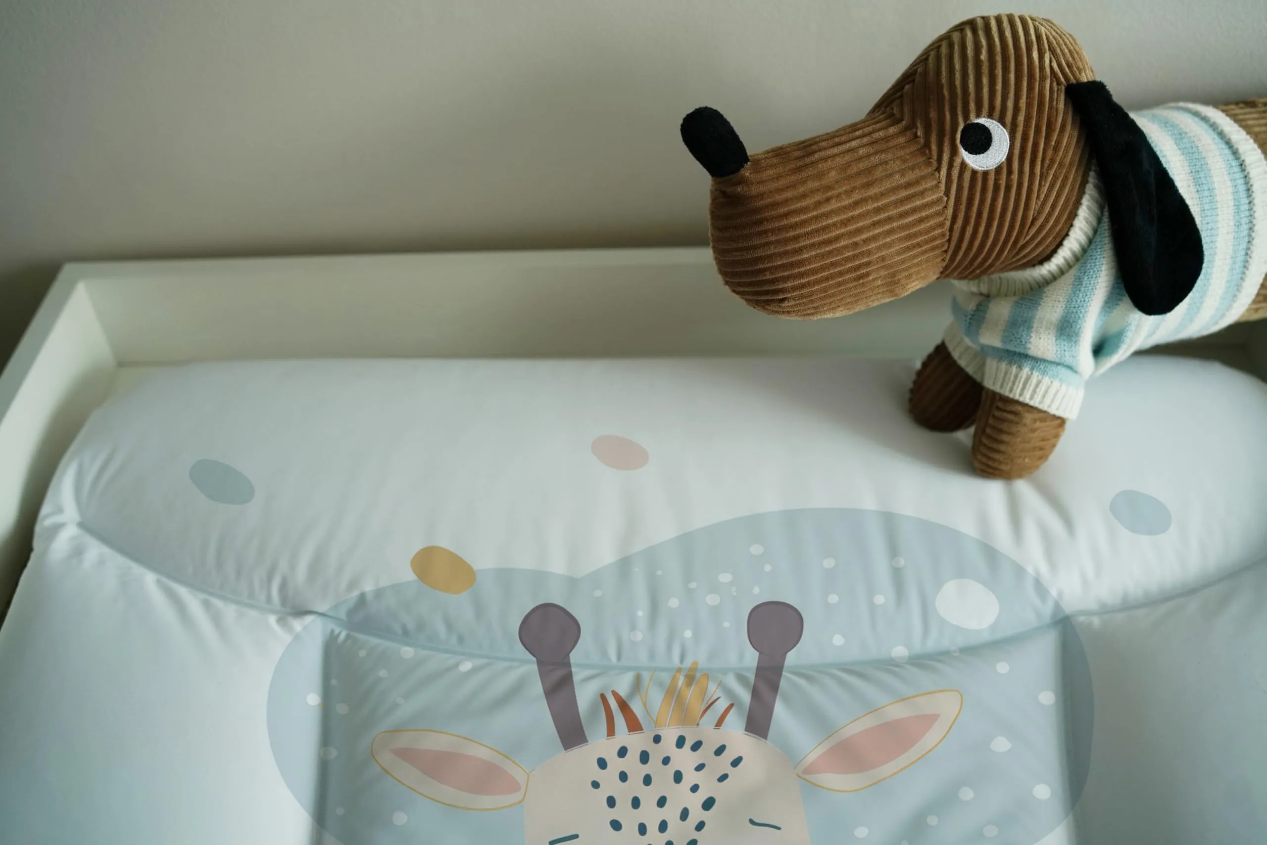 Ceba Baby Fasciatoio Materassino Lavabile e Impermeabile, Öko-Tex, 75x72 cm, Giraffa sognante - immagine 8