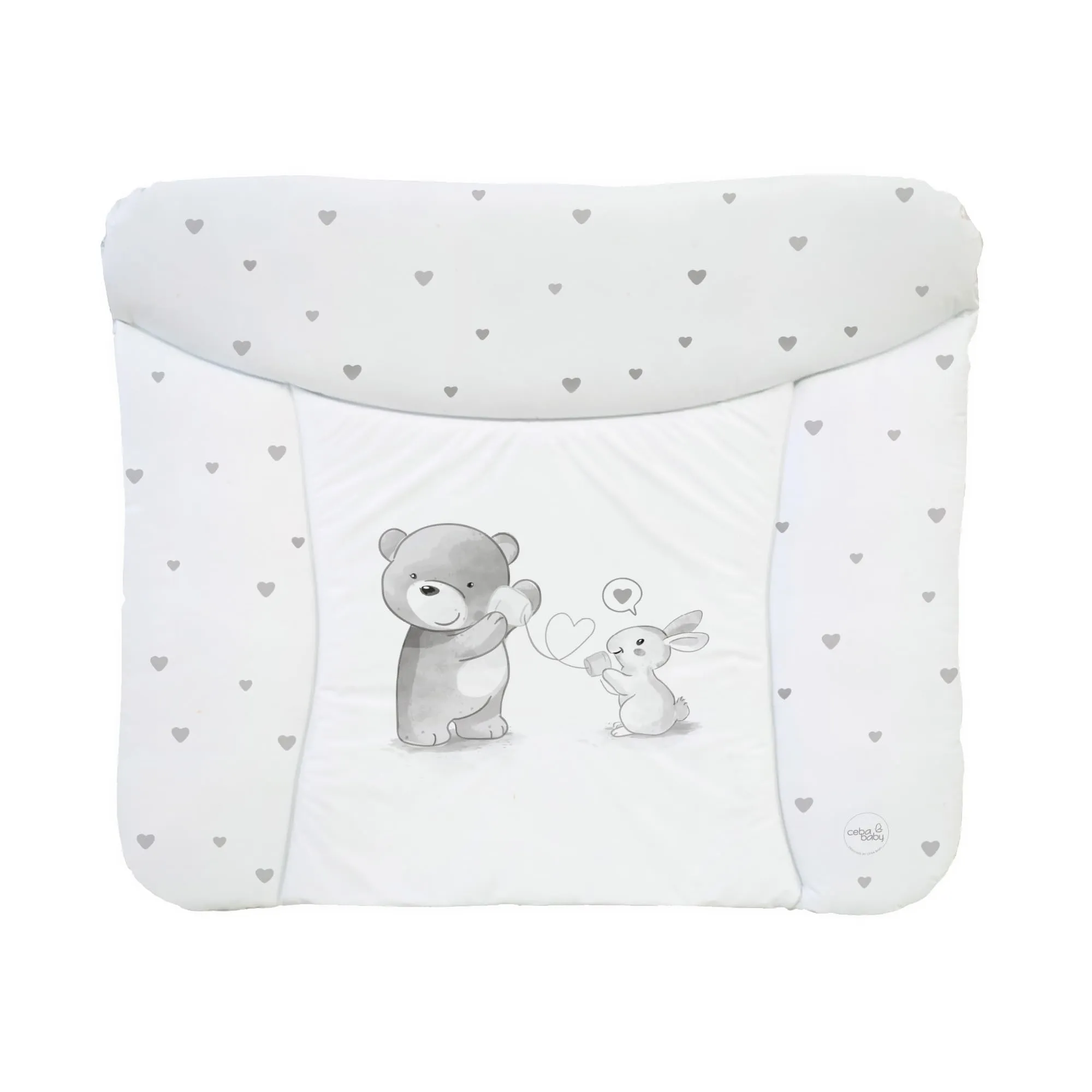 Ceba Baby Fasciatoio Materassino Lavabile e Impermeabile, Certificato Öko-Tex, 75x72 cm, Conversazione d'amore - immagine 1