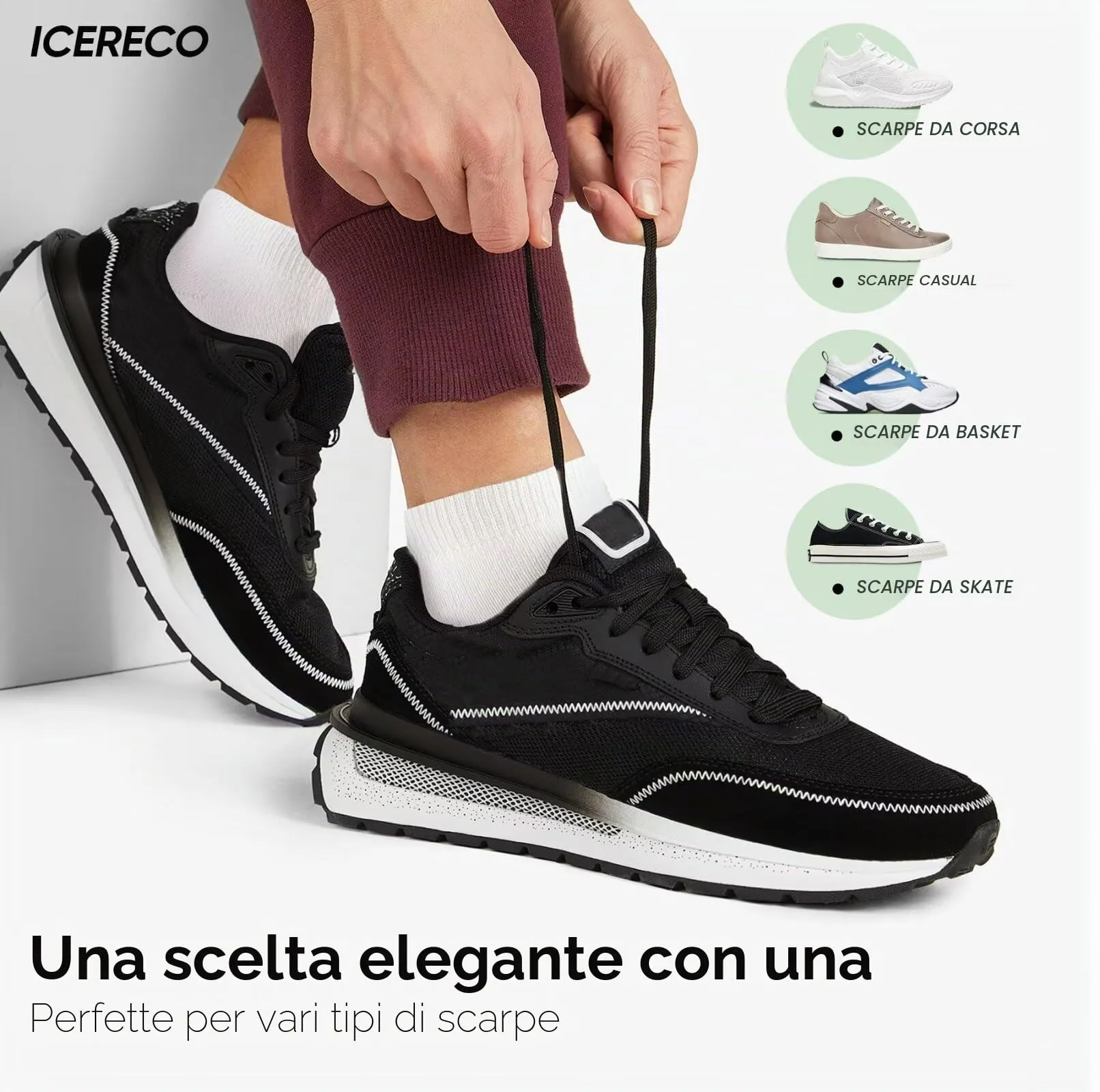 IceReco 20 Paia Calzini Corti in Cotone per Donna e Uomo - immagine 7