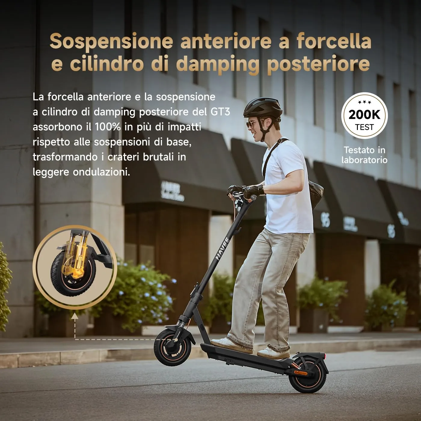 NAVEE Monopattino Elettrico GT3 Max, Autonomia 75km, Pendenza 22% - immagine 6