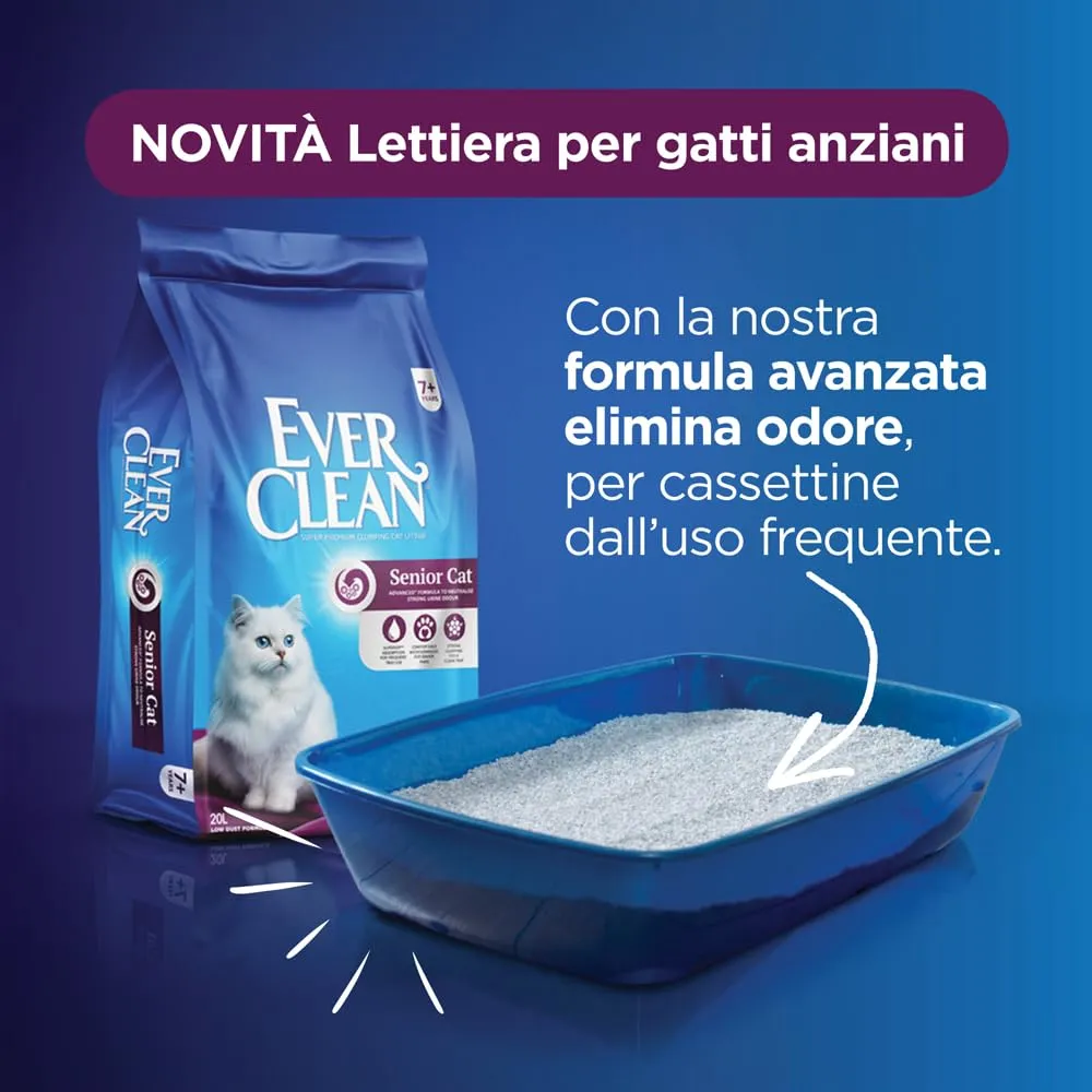 Ever Clean Senior Cat Lettiera per Gatti Agglomerante, 20 L - immagine 5