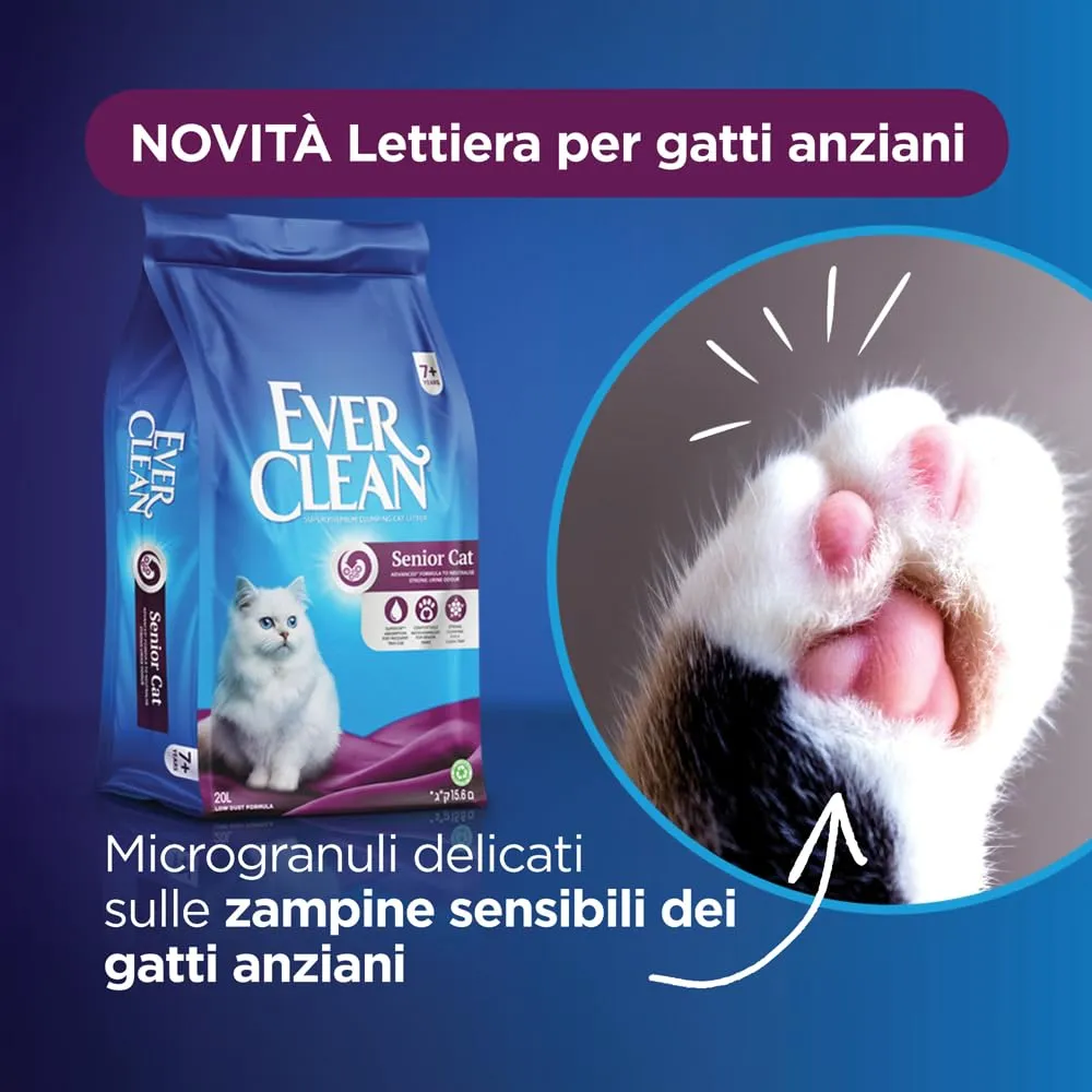 Ever Clean Senior Cat Lettiera per Gatti Agglomerante, 20 L - immagine 7