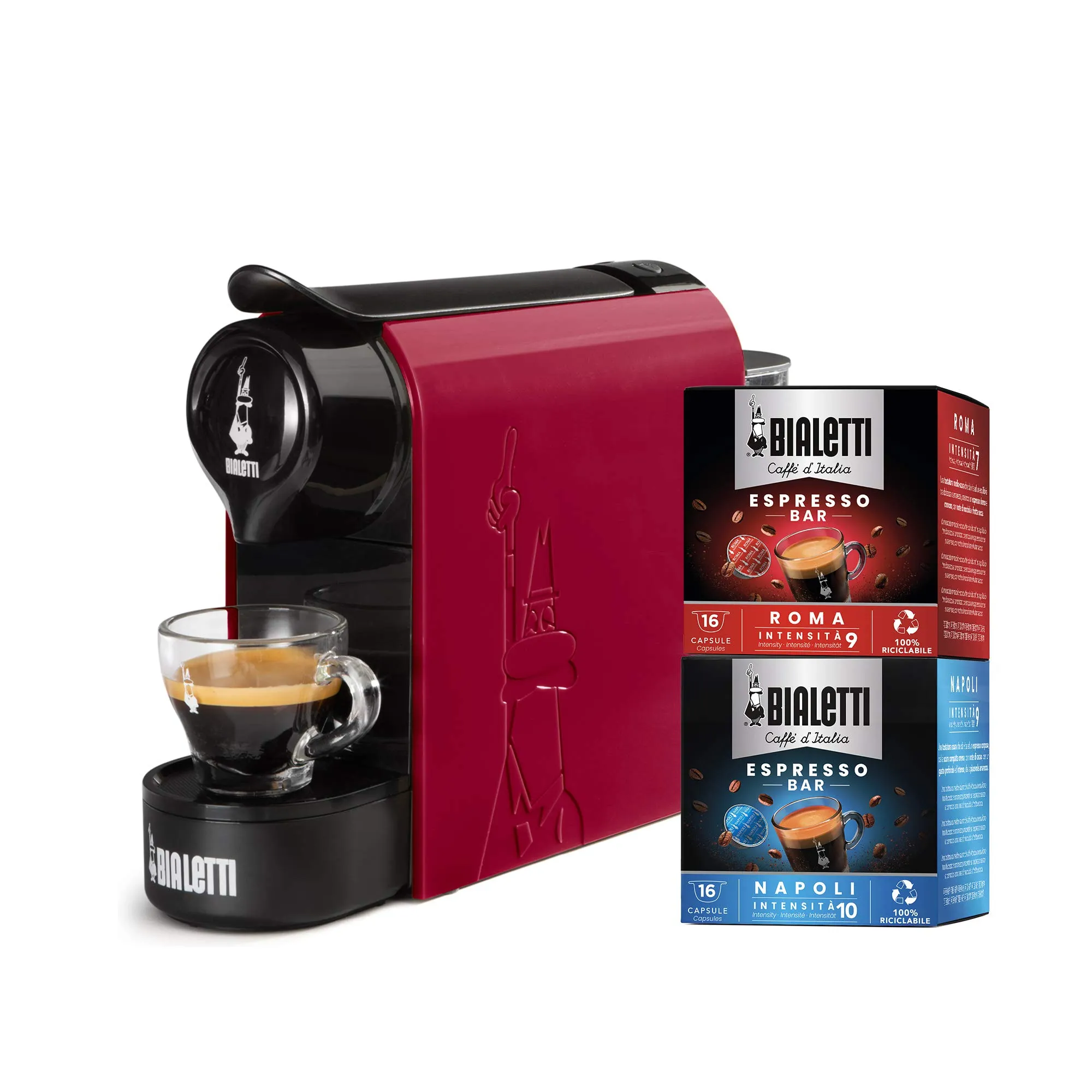 Bialetti Gioia Macchina Caffè Espresso, Rosso - immagine 1
